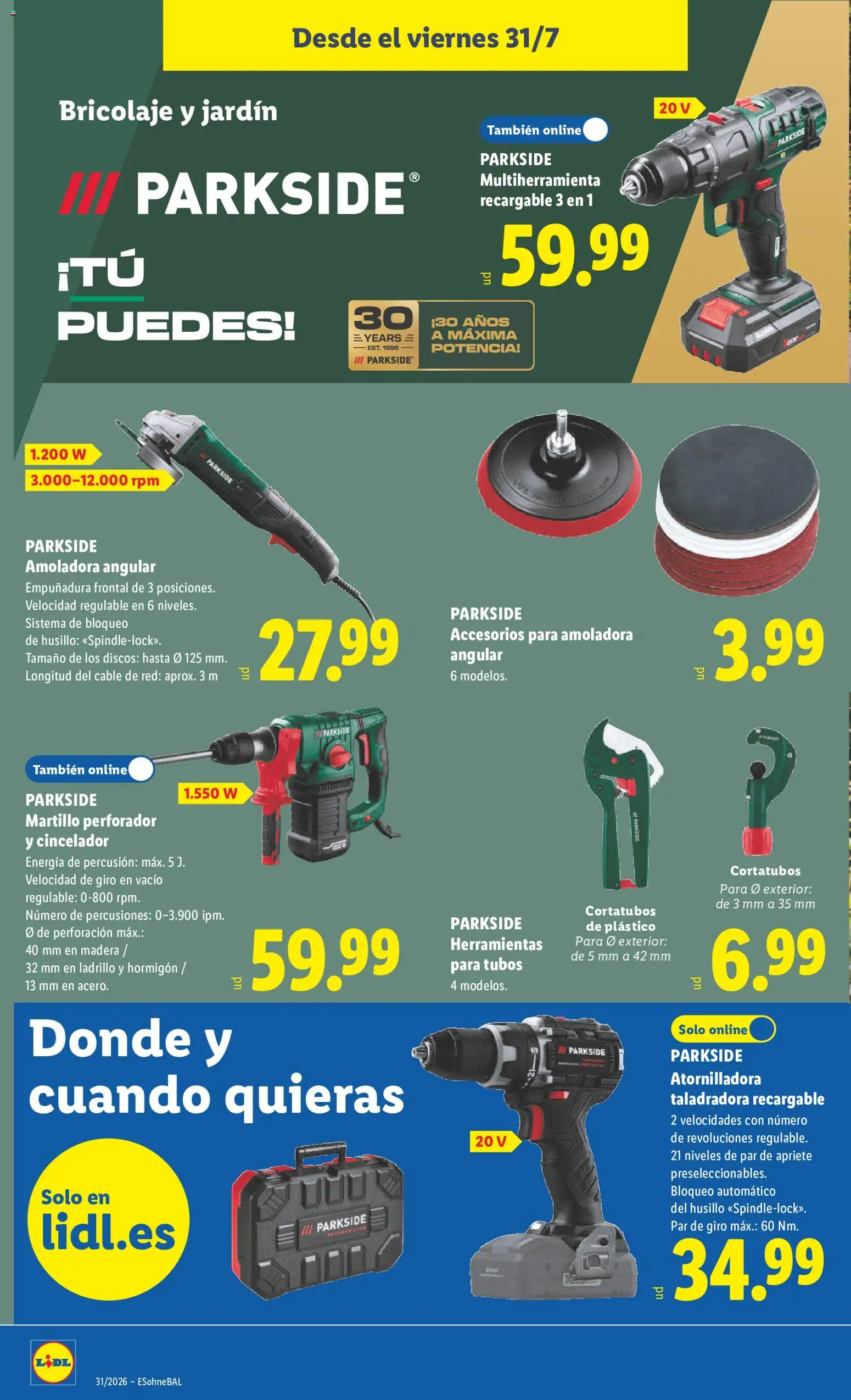 Lidl folleto de bazar │ válido desde el 27/07/2026 | Página: 22 | Productos: Cable