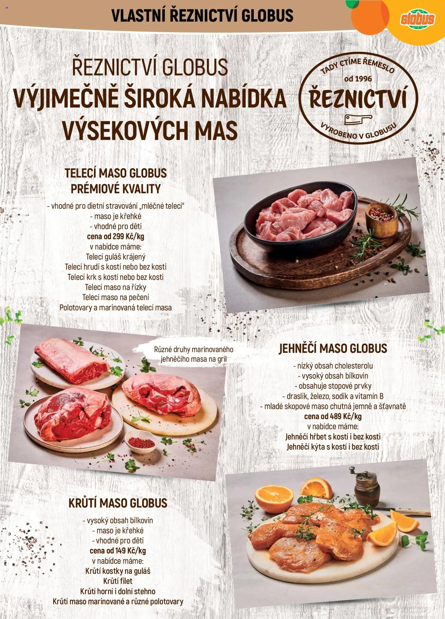 Globus leták od 02.09.2026 | Strana: 6 | Produkty: Globus, Filet, Jehněčí maso, Krůtí maso