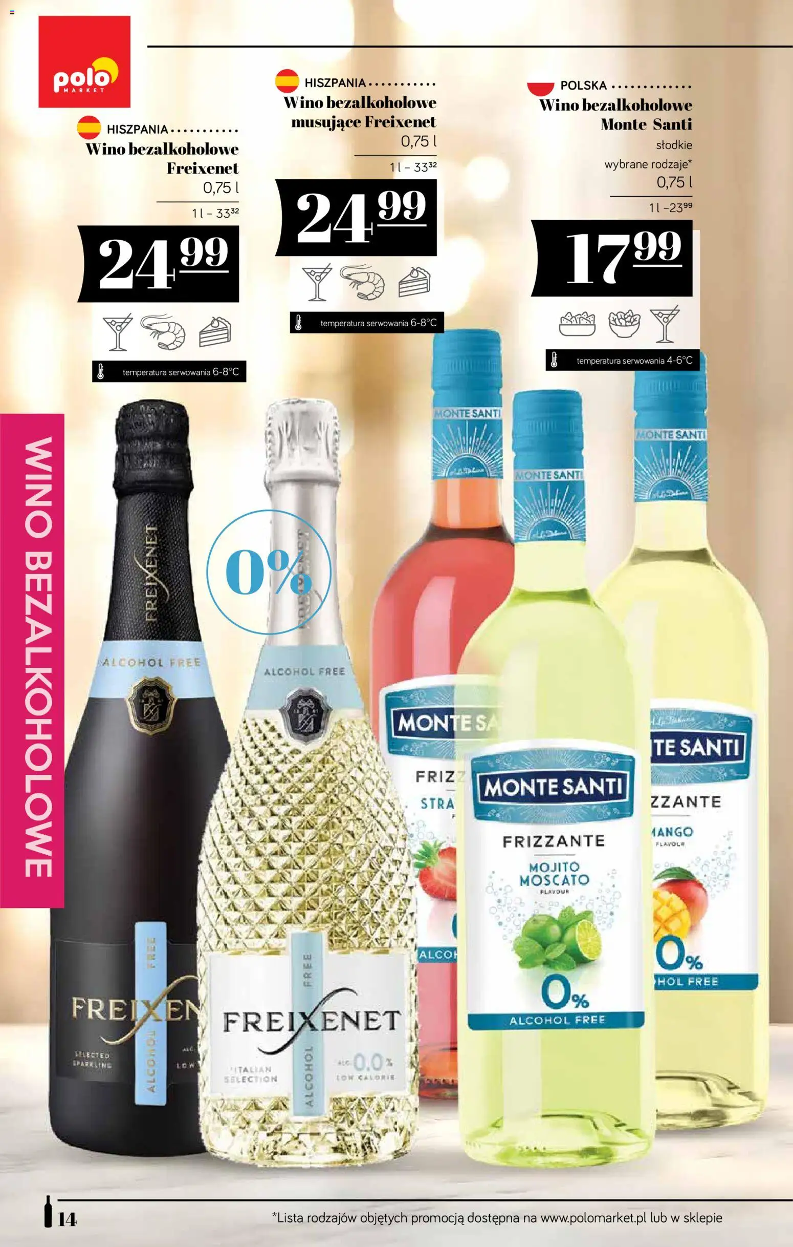 POLOmarket katalog - Alkoholi od 16.07.2026 | Strona: 14 | Produkty: Mango, Wino bezalkoholowe, Monte Santi, Wino