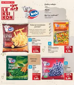 LEDO, ŠPINAT, PASIRANI, Prirodan izvor vlakana - Pregled kataloga iz trgovine Kaufland, vrijedi od 23.09.2026 | Stranica: 4