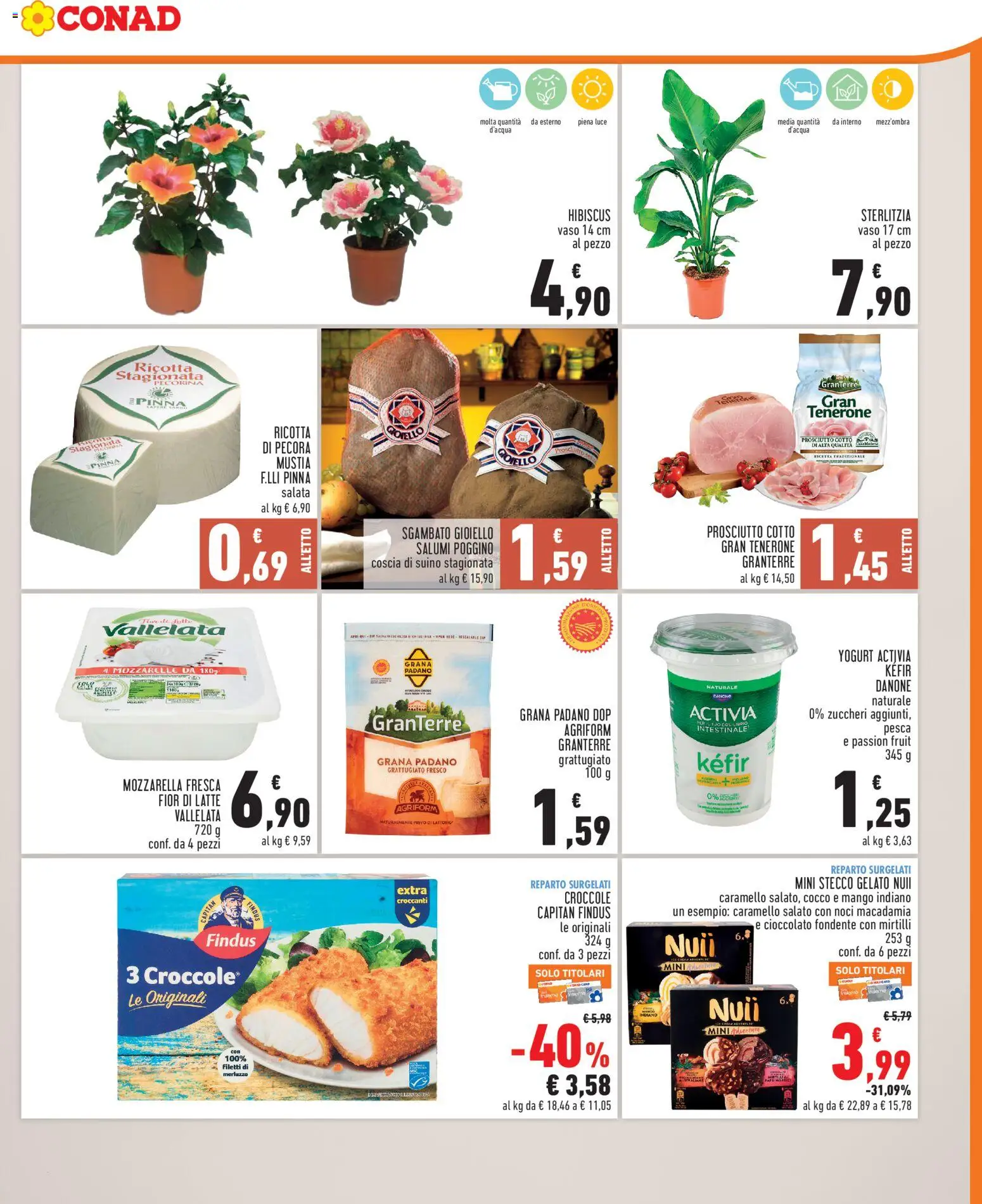 Volantino Conad del 22/07/2026 | Pagina: 3 | Prodotti: Yogurt, Prosciutto, Mirtilli, Ricotta