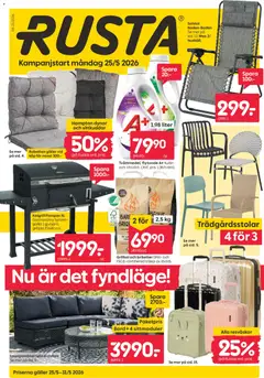 Rusta erbjudanden - Förhandsvisning av reklamblad från butik Rusta aktuell från 25.05.2026
