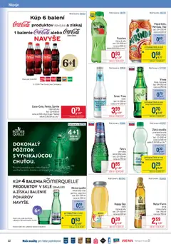 Metro leták platný od 17.06.2026 | Strana: 22 | Produkty: Voda, Minerálna voda, Cola, Vinea