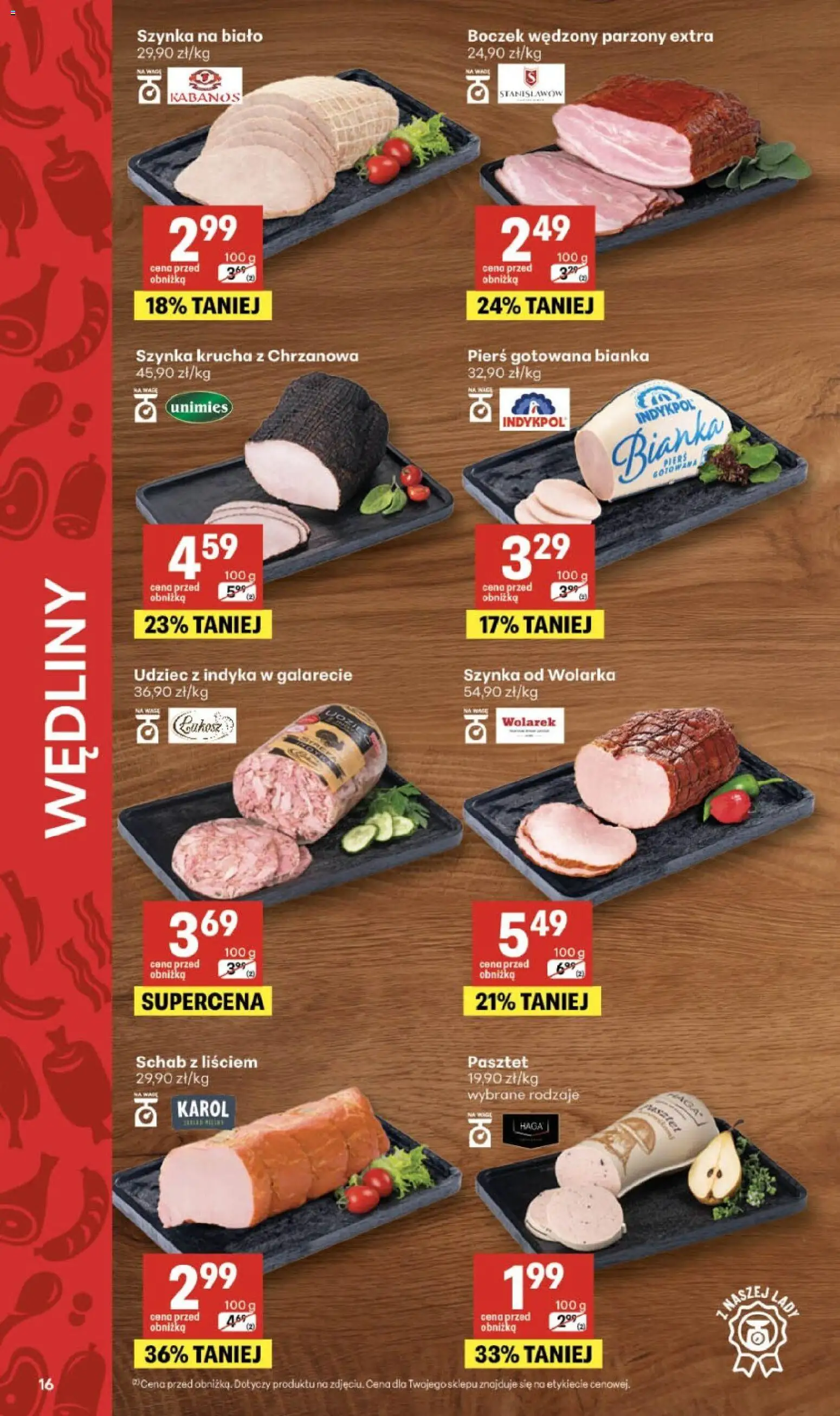Delikatesy Centrum gazetka od 10.09.2026 | Strona: 16 | Produkty: Boczek wędzony parzony, Boczek wędzony, Boczek, Wędliny