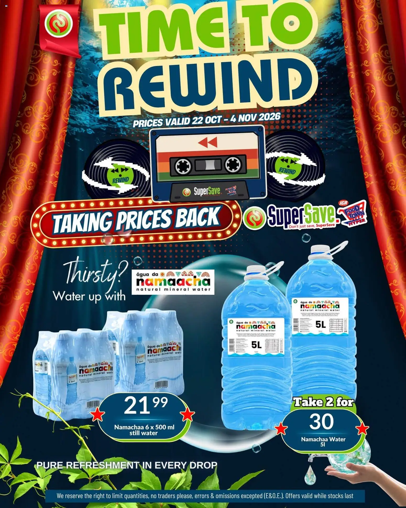 New Super Save catalogue – valid from 22/10/2026 | Page: 50 | Products: Mineral water, Water