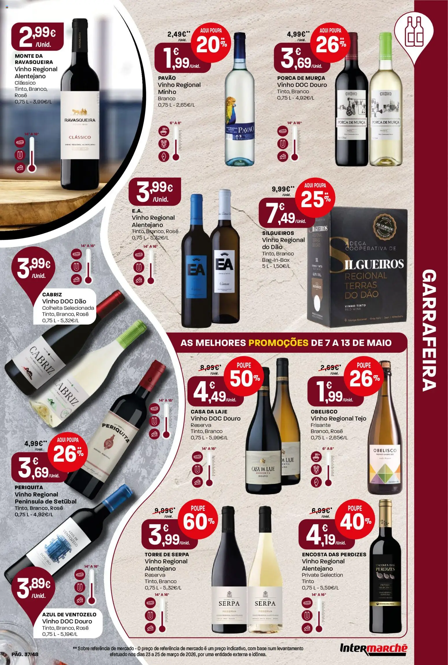 Intermarché folheto │ válido de 07.05.2026 | Página: 37 | Produtos: Tinta, Base, Vinho, Vinho tinto