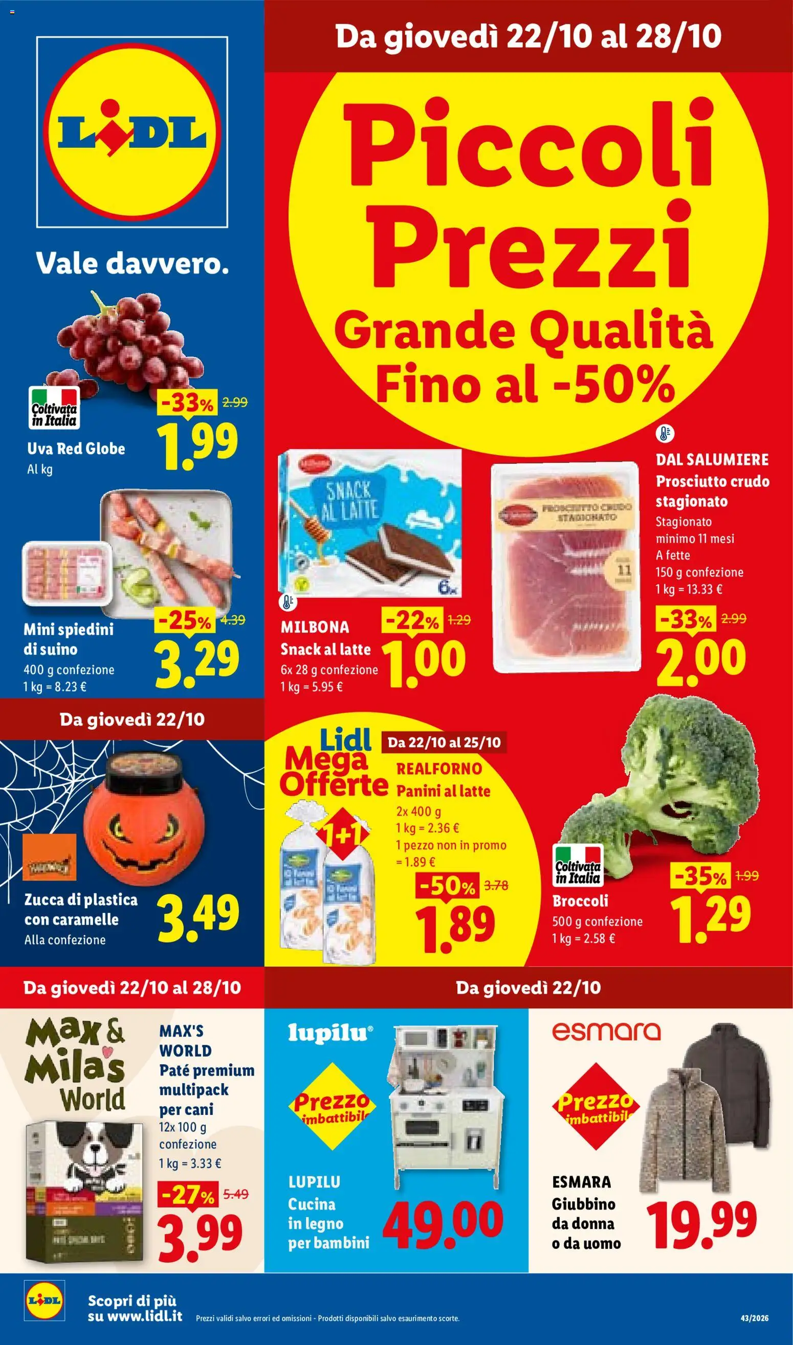 Volantino Lidl del 22/10/2026 | Pagina: 1