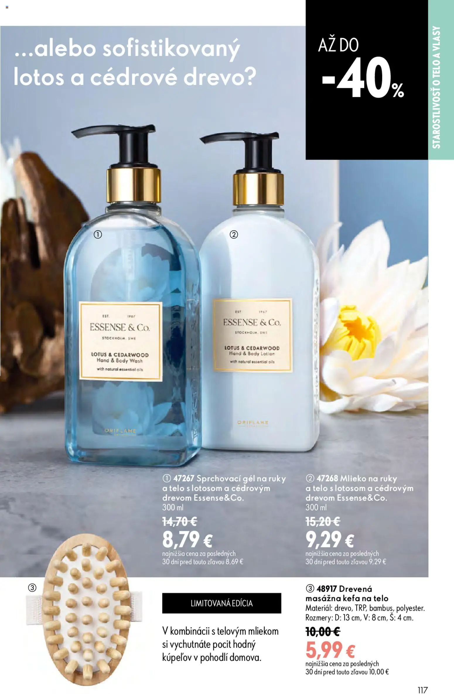 Nové Oriflame akcie – leták je platný od 19.08.2026 | Strana: 117 | Produkty: Mlieko, Lotus, Kefa