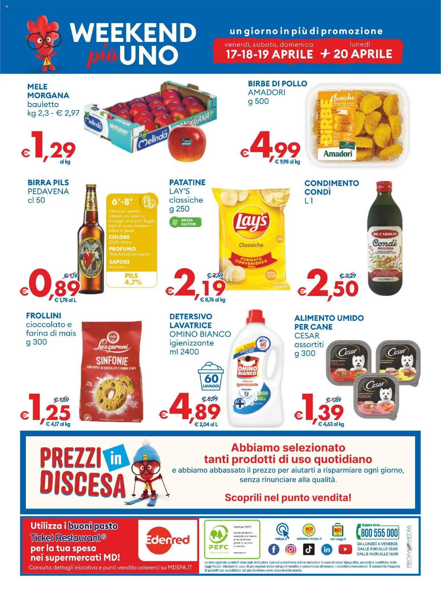 Volantino MD Discount del 07.04.2026 | Pagina: 30 | Prodotti: Birra, Pollo, Farina, Frollini