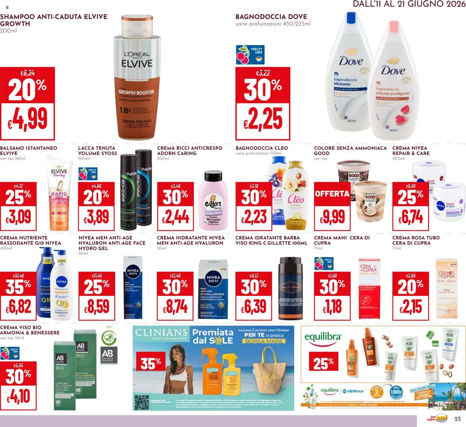 Volantino Pan del 11.06.2026 | Pagina: 25 | Prodotti: Tè, Crema viso, Acqua, Borsa