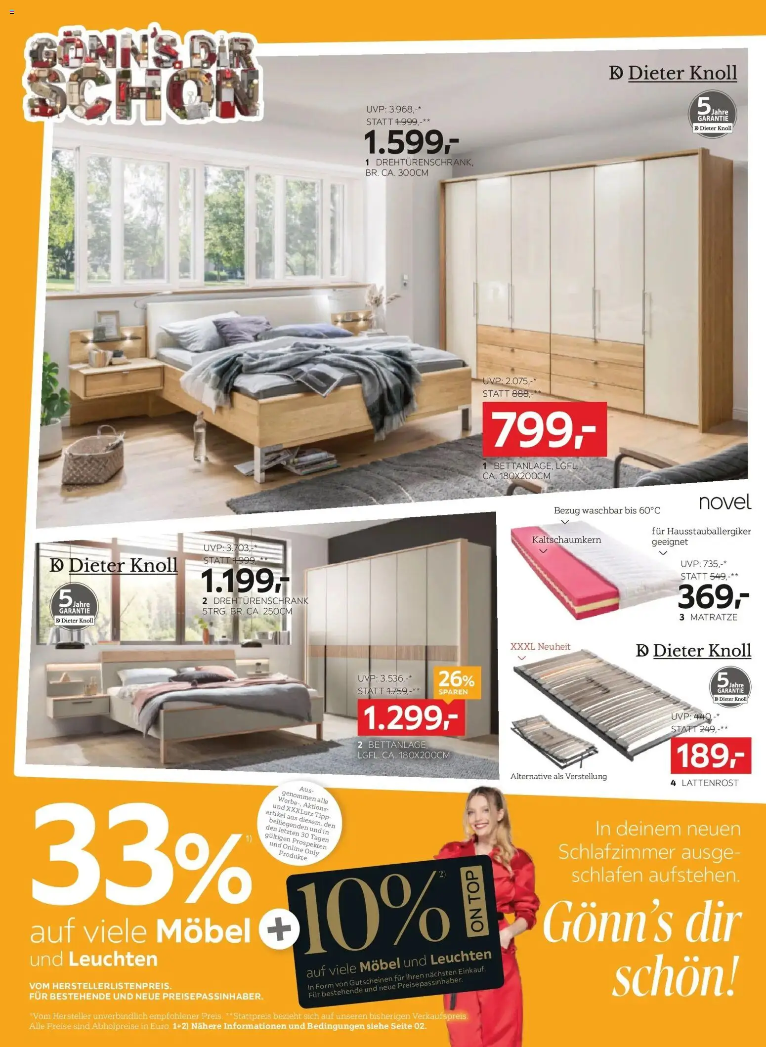XXXLutz BEST PREIS von 13.10.2026 - Aktuelle Angebote | Seite: 6 | Produkte: Matratze, Lattenrost