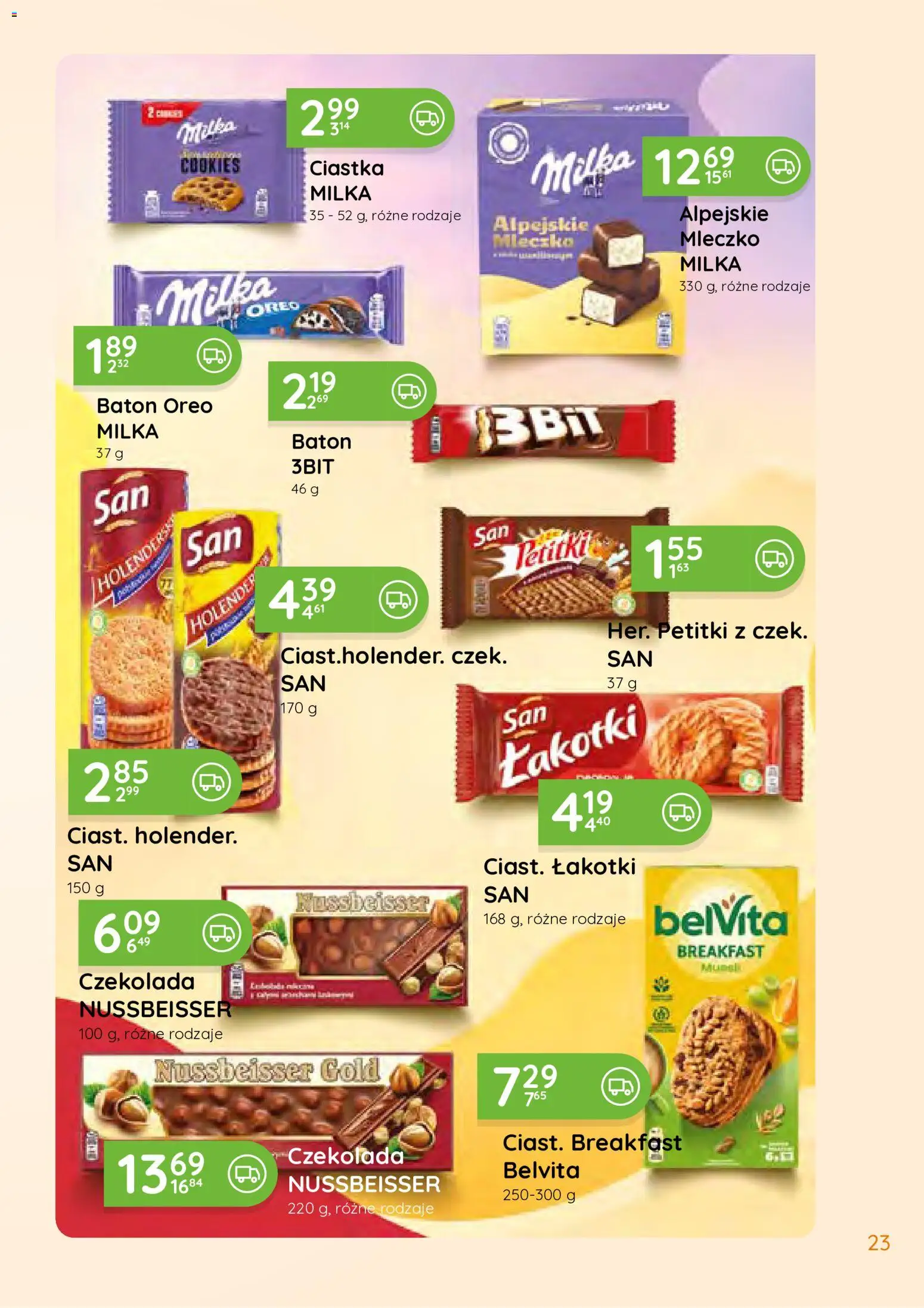 Eurocash gazetka - Południowy Wschód od 27.07.2026 | Strona: 23 | Produkty: Milka, Baton, Czekolada, Ciastka