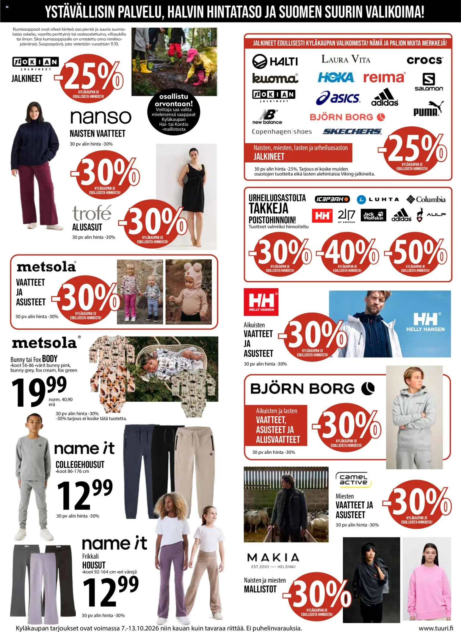 Tuuri tarjoukset – voimassa 07/10/2026 alkaen | Sivu: 5 | Tuotteet: Vaatteet, Housut, Alusvaatteet, Saappaat