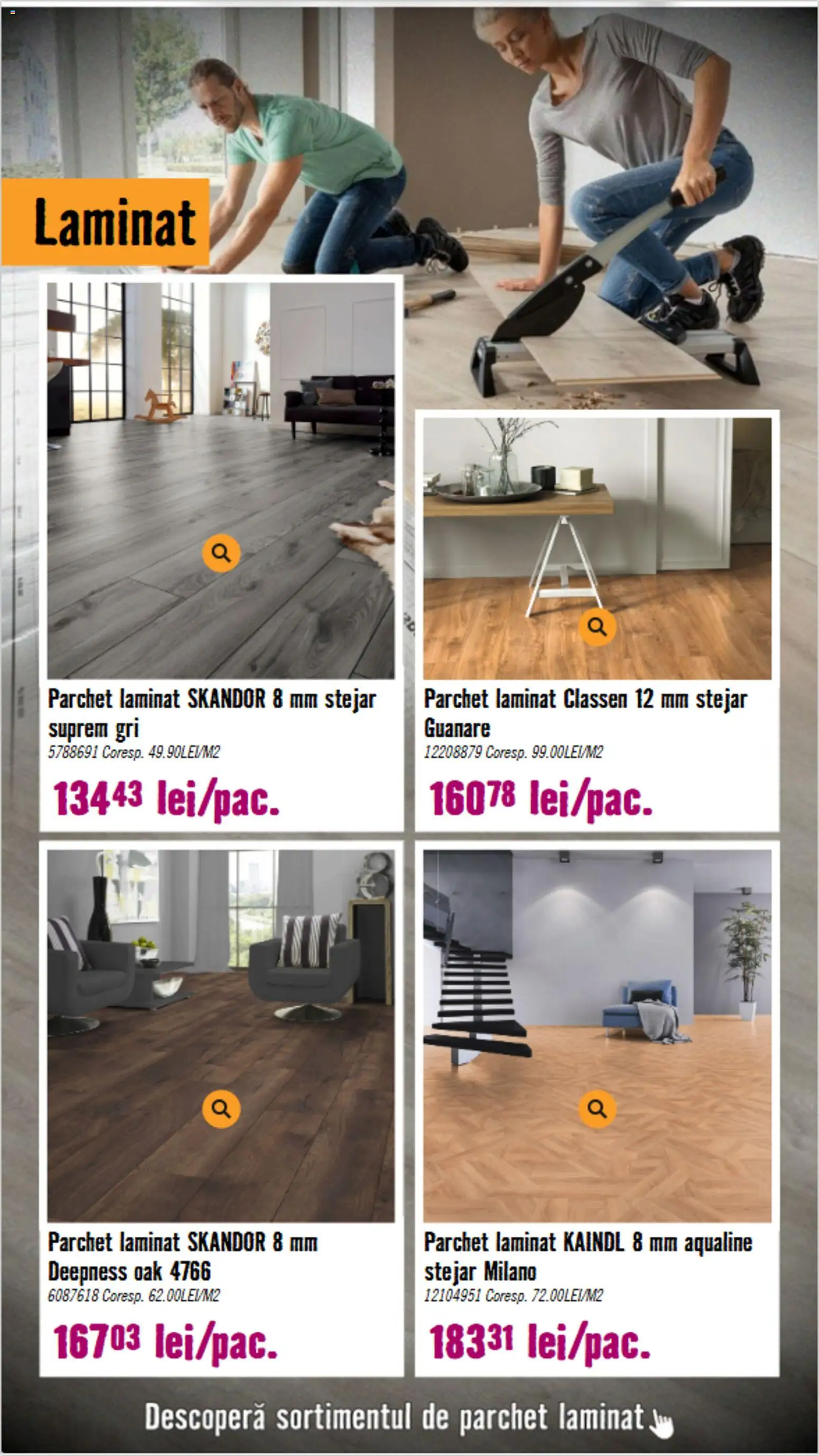 Noul catalog Hornbach – valabil de la 15.09.2026 | Pagină: 7 | Produse: Parchet