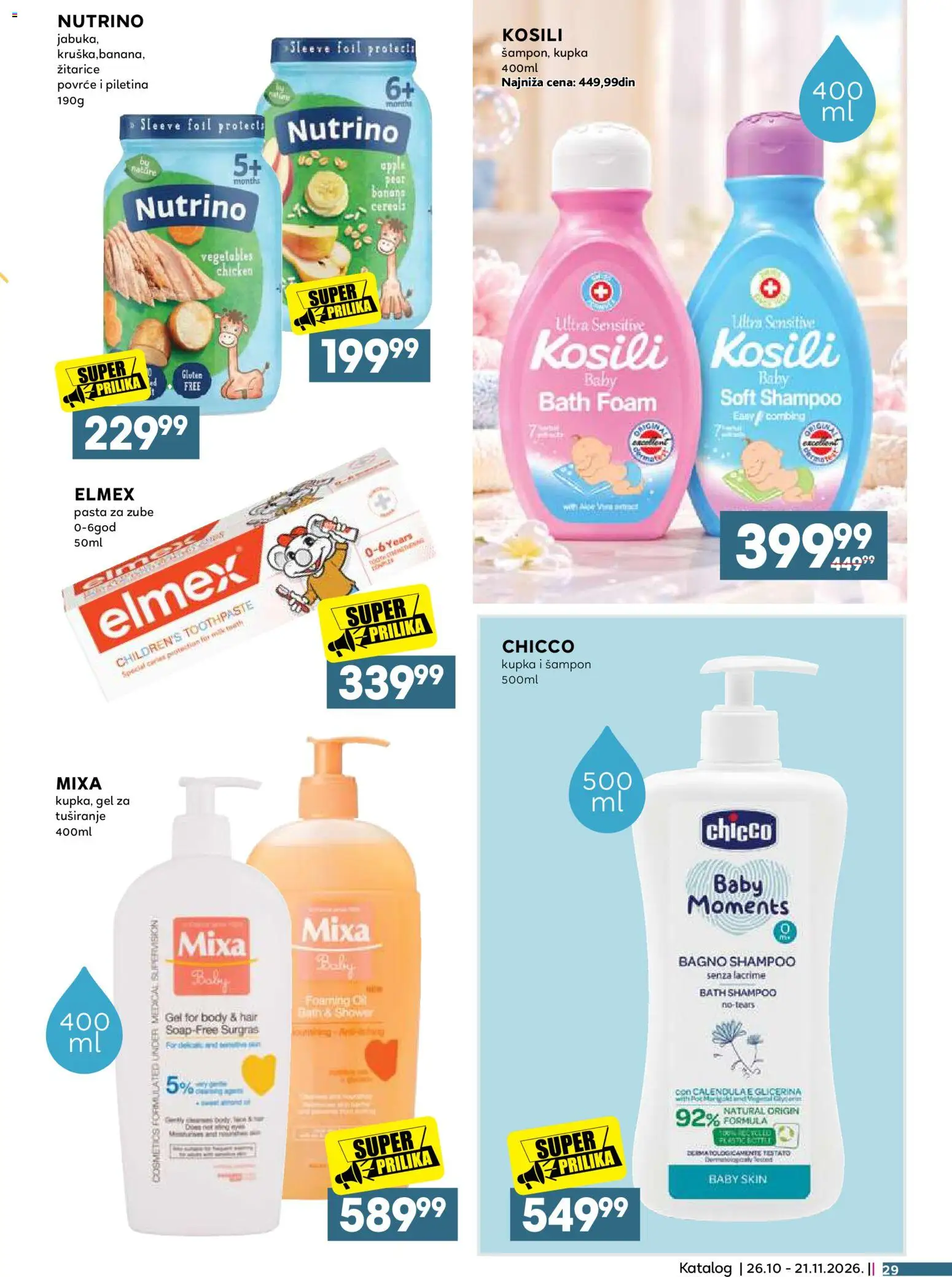 Roda katalog - važi od 26.10.2026 | Strana: 29 | Proizvode: Banana, Mixa, Mak, Pasta za zube