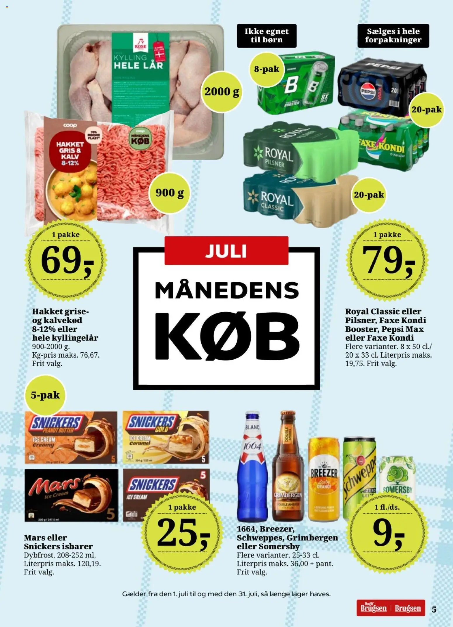 Dagli'Brugsen tilbudsavis – gyldig fra 17/07/2026 | Side: 7 | Produkter: Faxe Kondi, Pepsi, Pepsi Max