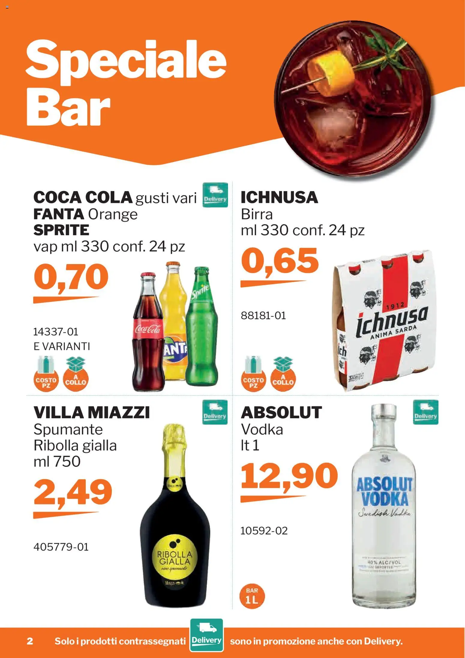 Volantino Sogegross del 23/09/2026 | Pagina: 2 | Prodotti: Vodka, Spumante, Fanta, Sprite