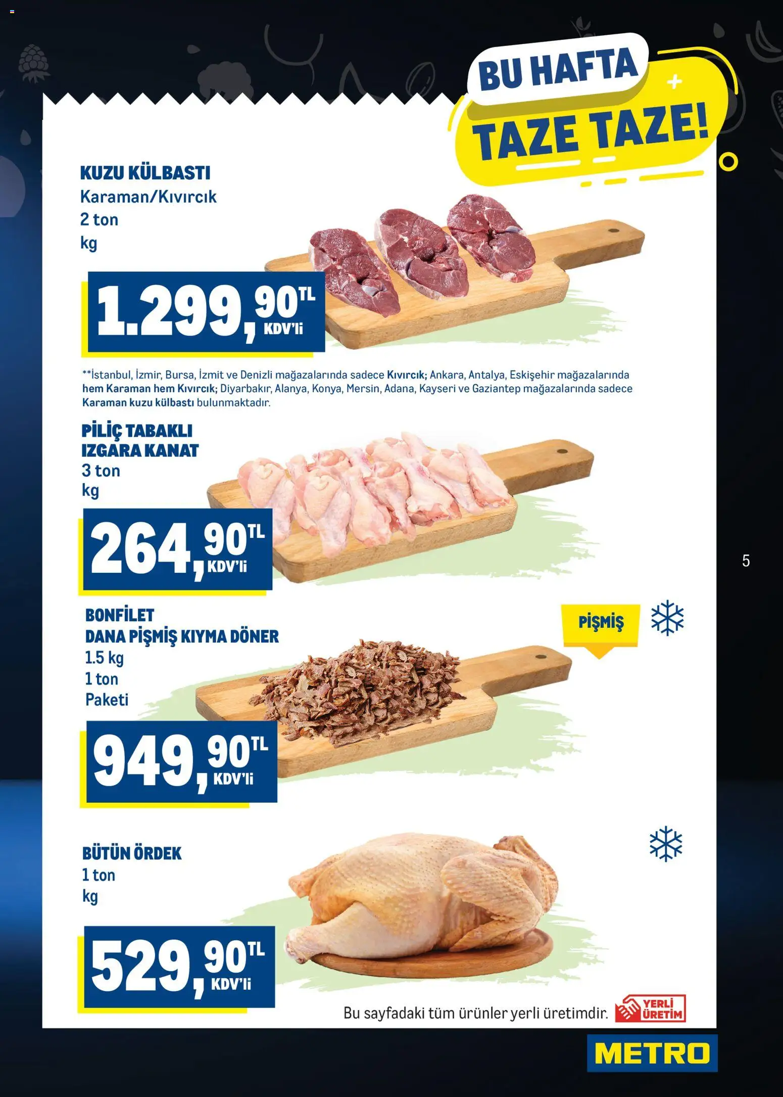 Metro Katalog - 07 Ekim 2026 tarihinden itibaren geçerlidir | Sayfa: 5 | Ürünler: Döner, Kıyma, Piliç, Izgara