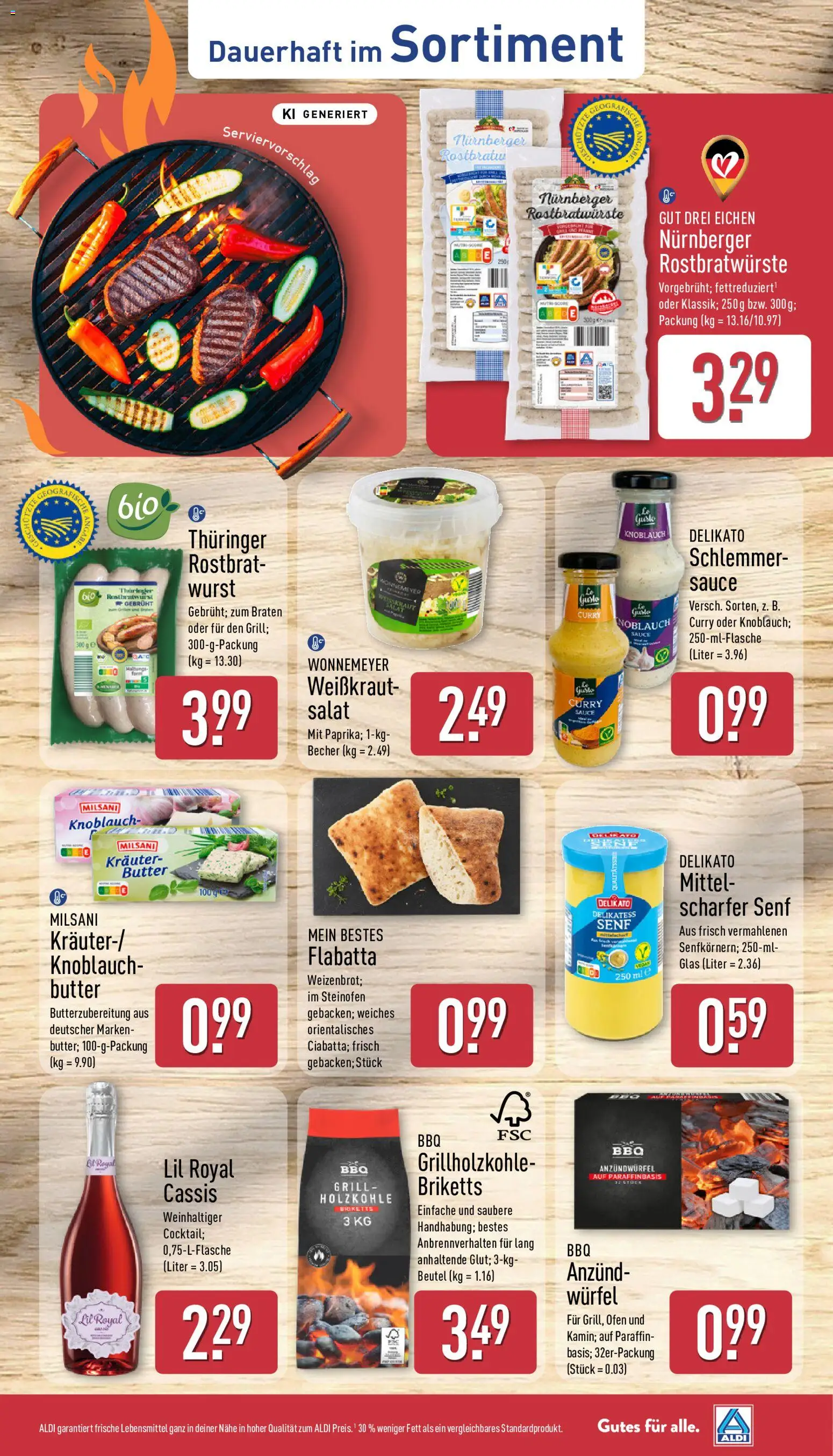 Aldi Prospekt – gültig ab 27.07.2026 | Seite: 15 | Produkte: Ofen, Grill, Butter, Knoblauch