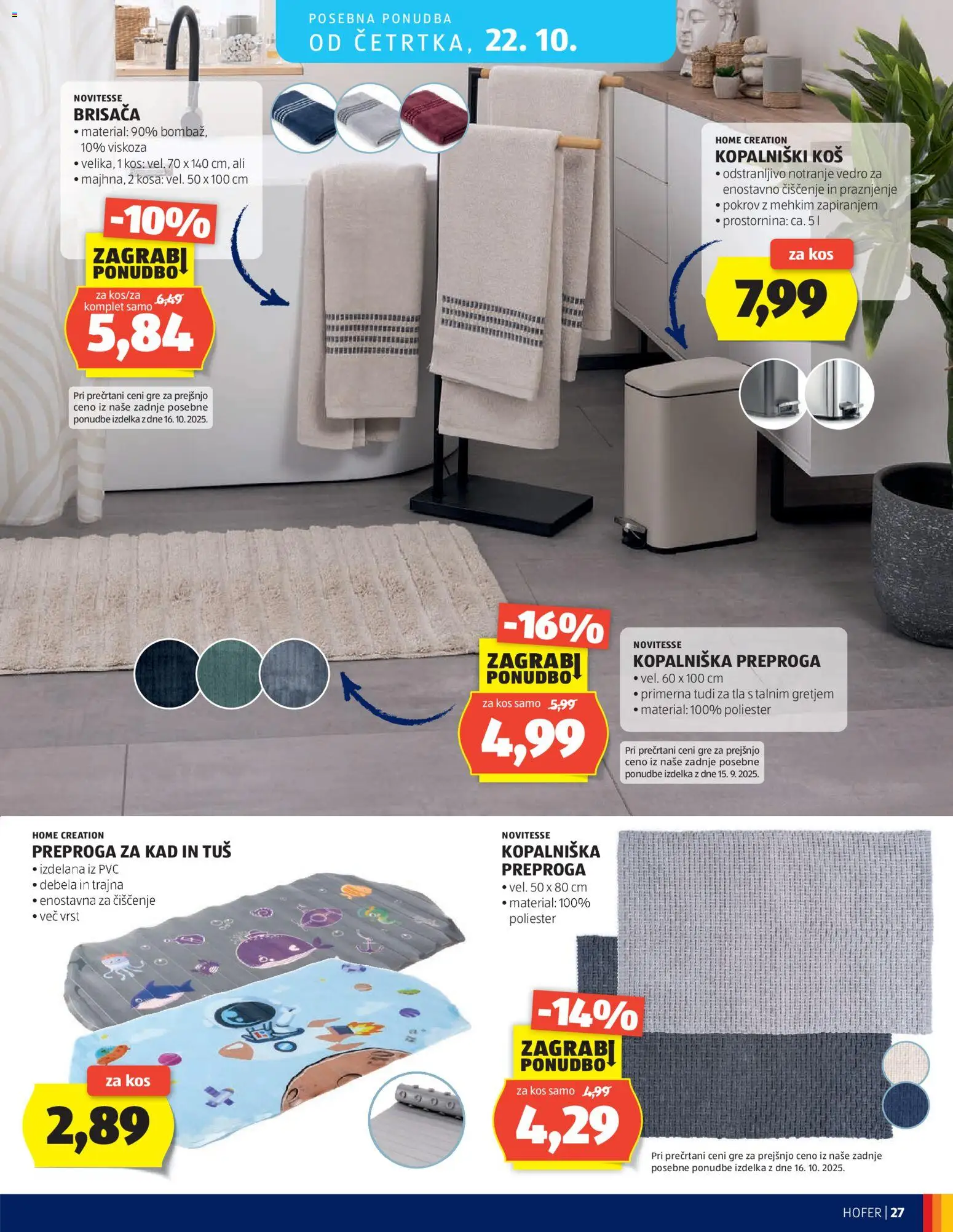 Novi Hofer katalog ponudbe – veljaven od 14.10.2026 | Stran: 27
