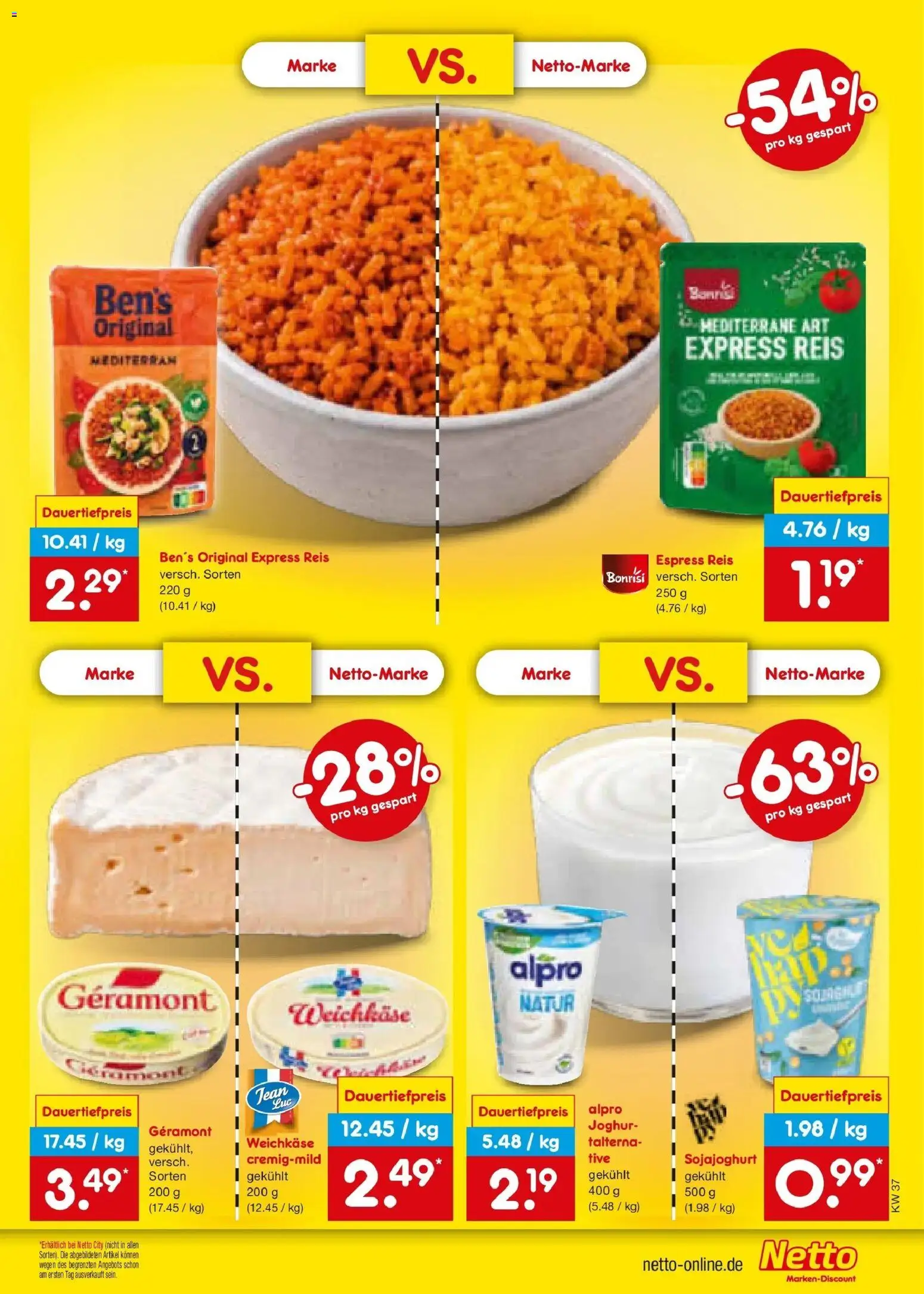 Netto Marken-Discount Prospekt Bad Friedrichshall – gültig ab 07.09.2026 | Seite: 31 | Produkte: Geramont, Alpro, Reis
