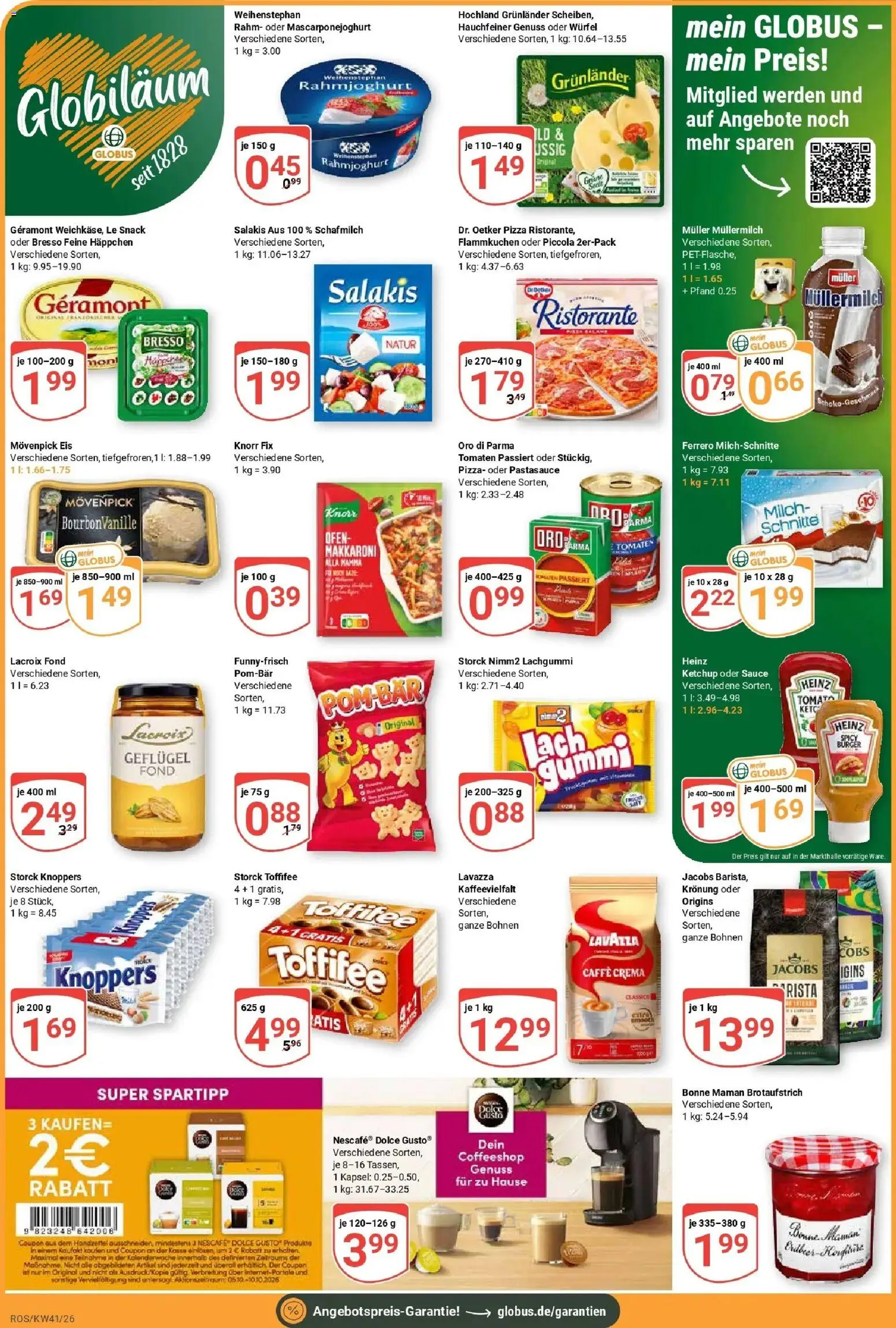 Globus Prospekt Lambrechtshagen (ab 05.10.2026) » Angebote online | Seite: 2 | Produkte: Milch, Öl, Bresso, Müllermilch