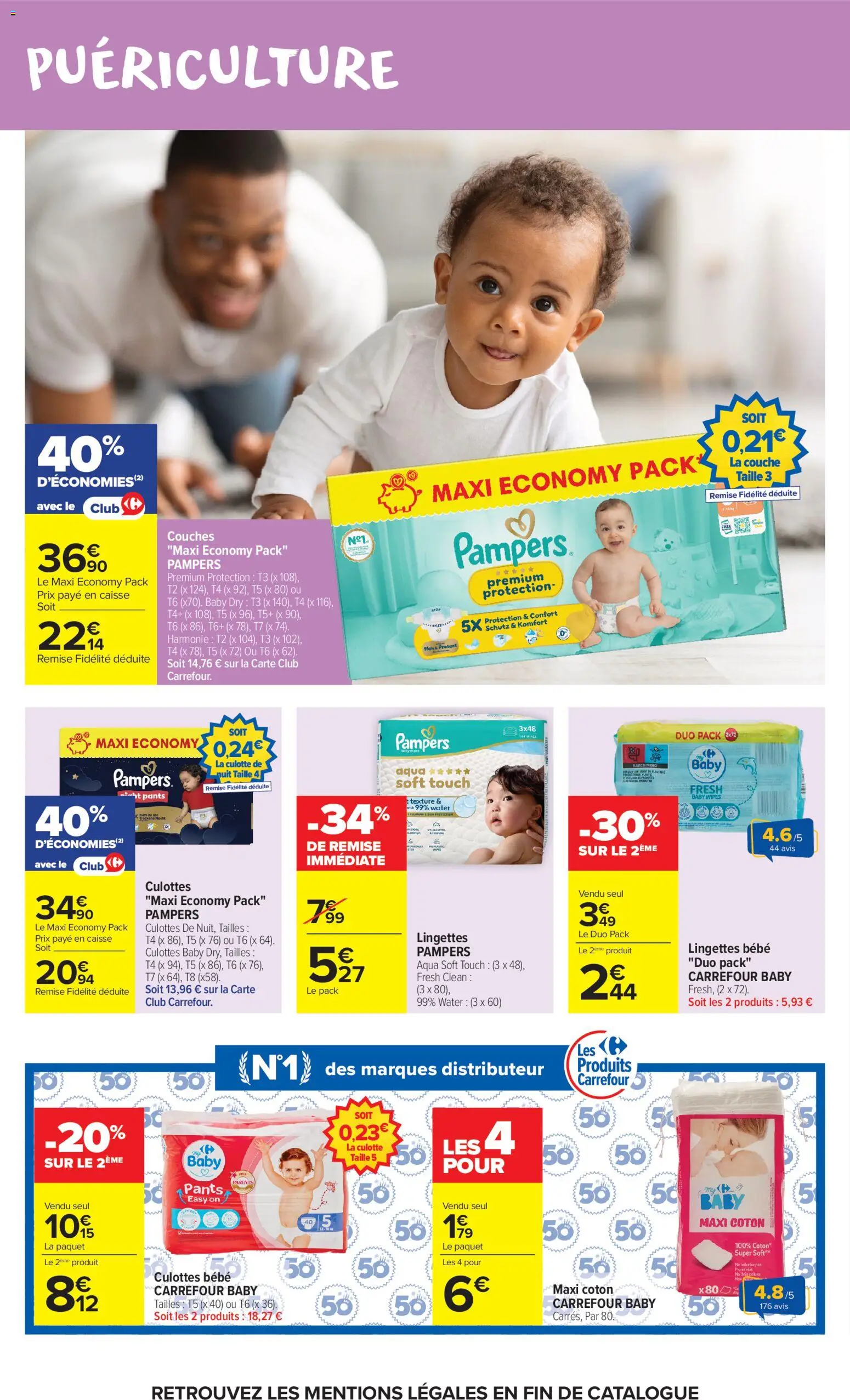 {H1} | Page: 42 | Produits: Couches, Pampers, Coton, Culotte