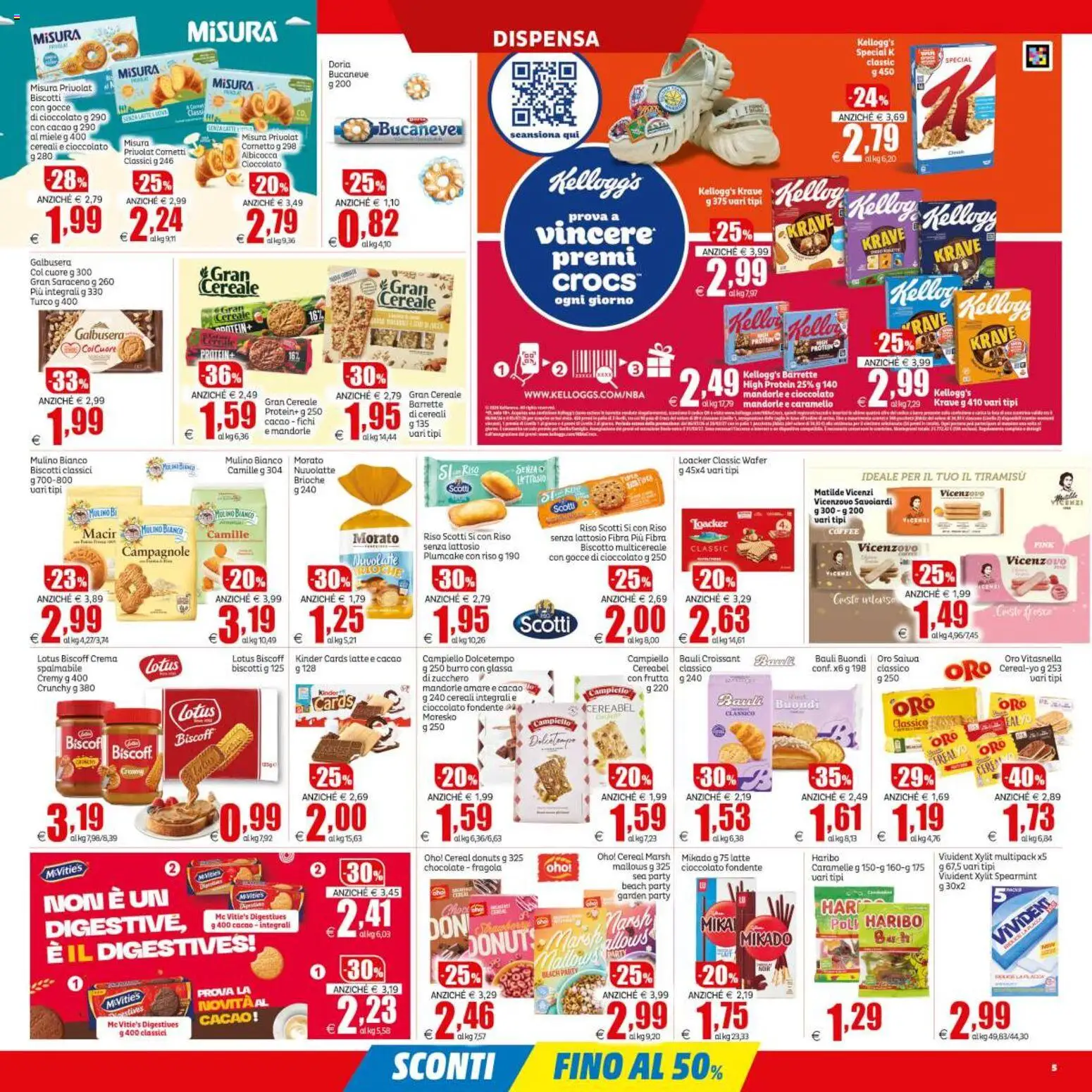 Volantino Elite Supermercati del 08.05.2026 | Pagina: 5 | Prodotti: Crema, Cornetto, Burro, Savoiardi