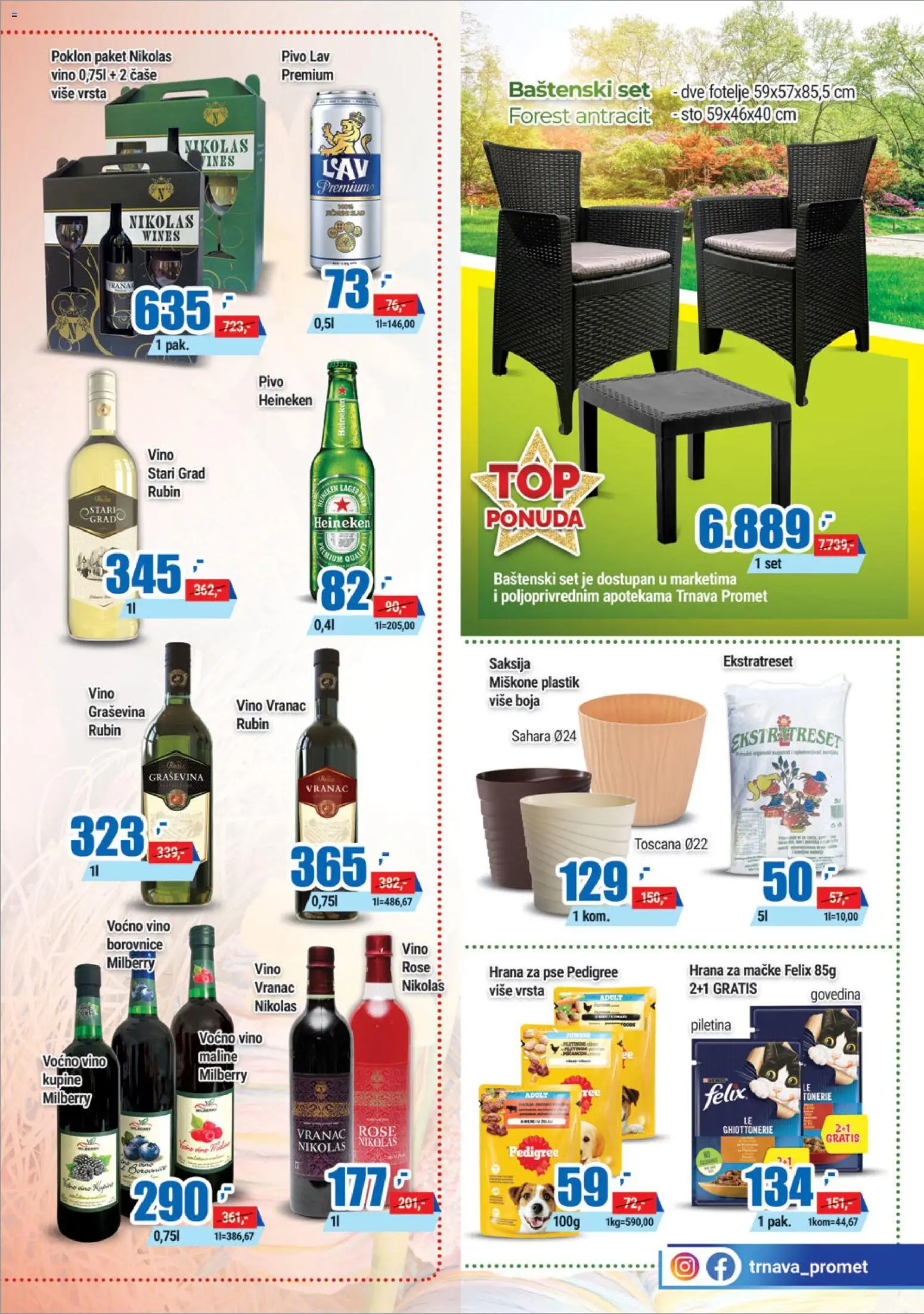Trnava Promet katalog - važi od 02.04.2026 | Strana: 21 | Proizvode: Pedigree, Heineken, Hrana za pse, Piletina