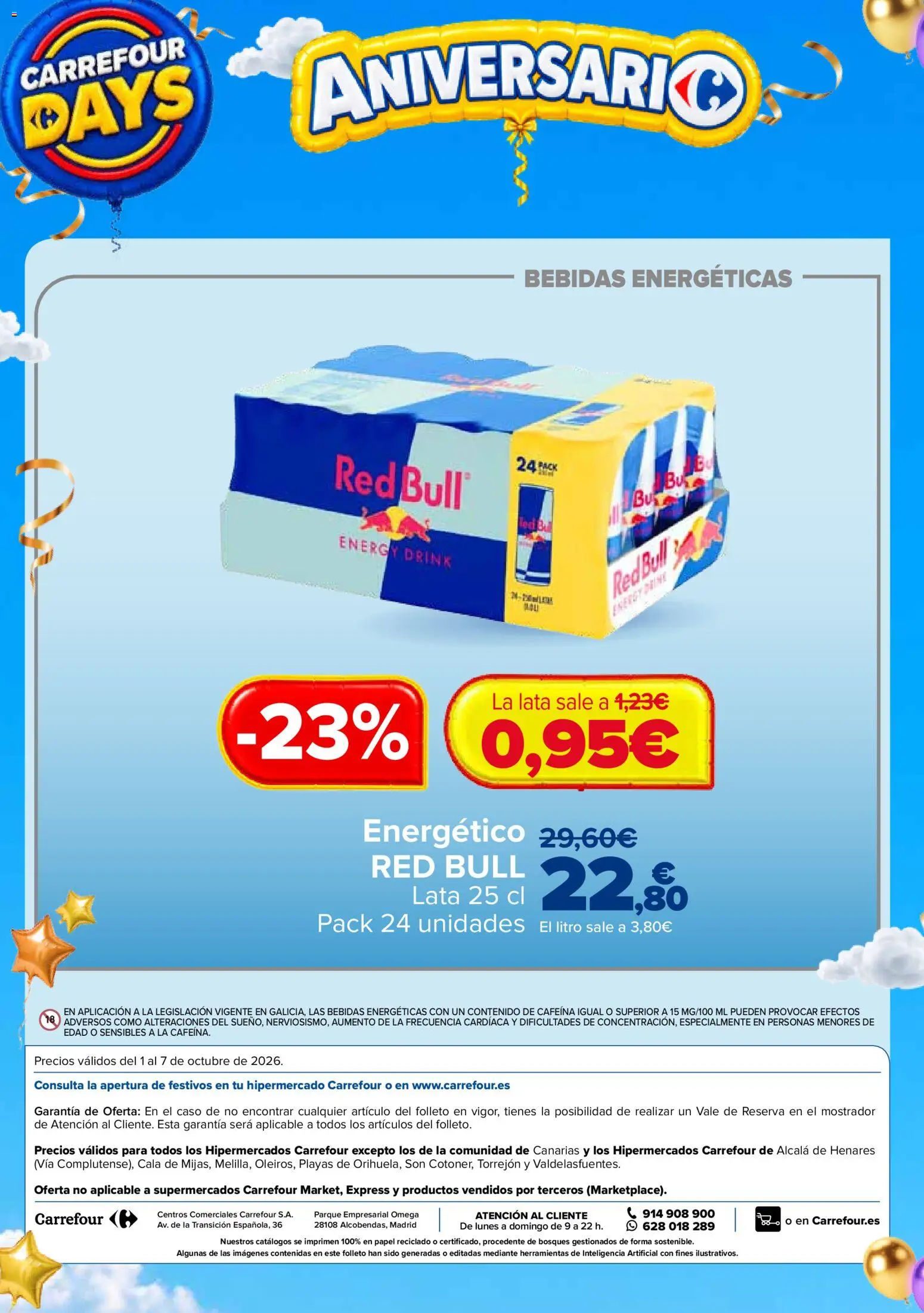 Carrefour Days │ válido desde el 01/10/2026 | Página: 24 | Productos: Omega, Red Bull, Herramientas, Bebidas