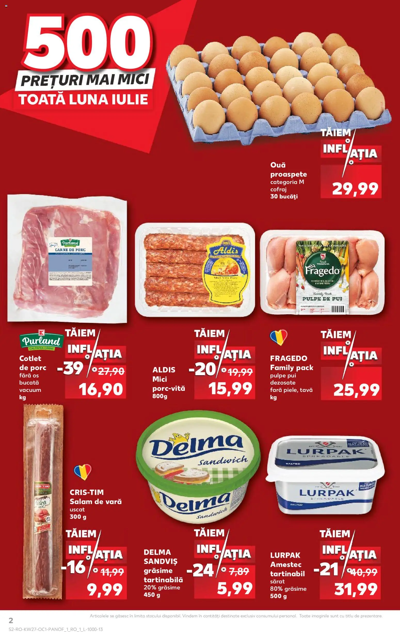 Noul catalog Kaufland – valabil de la 01.07.2026 | Pagină: 2 | Produse: Lait de coco, Hacıyatmaz Kedi Oyuncağı, Kalem ucu, Carne De Porc