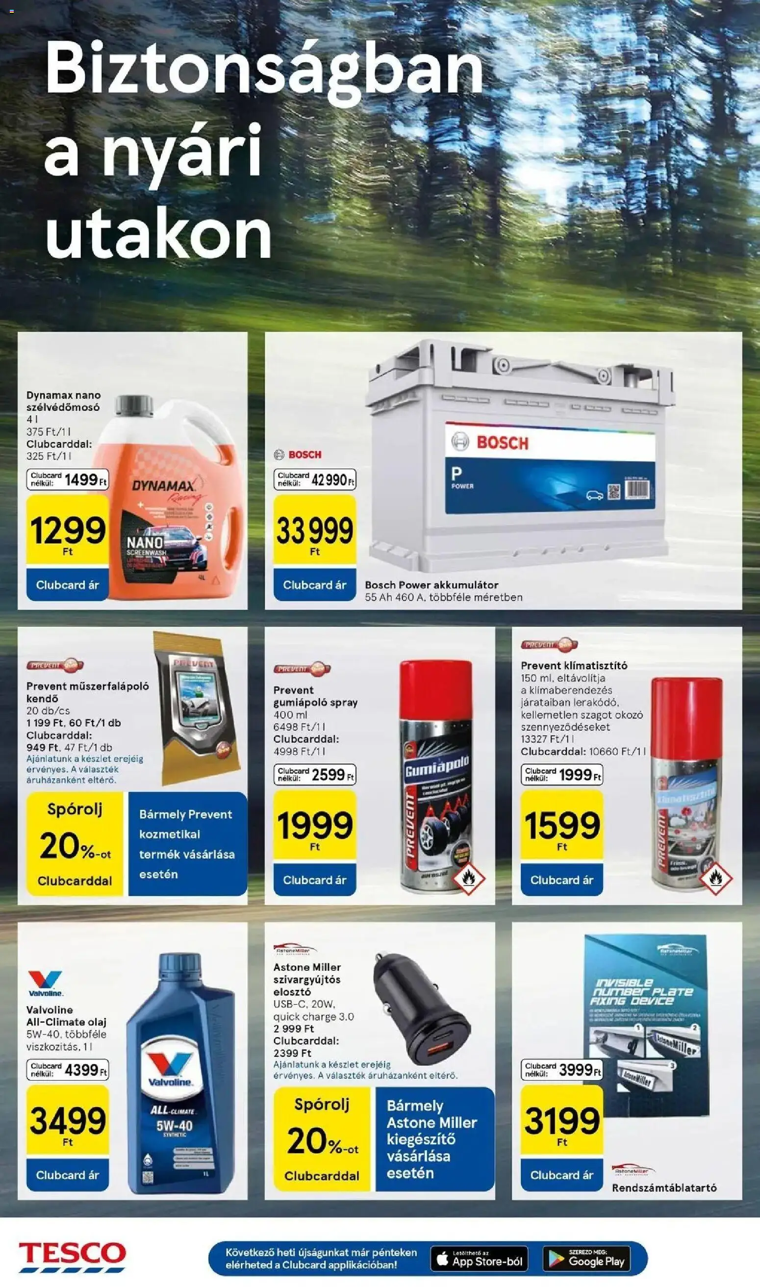 Tesco akciós ujság - amely érvényes a következő dátumtól: 2026.08.13. | Oldal: 38 | Termékek: Bosch, Akkumulátor, Olaj, Elosztó