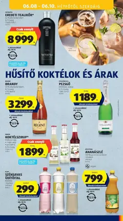 BRANDY, 36 % alkoholtartalom, 0,7 l/üveg. - amely érvényes a következő dátumtól: 04.06.2026 | Oldal: 45