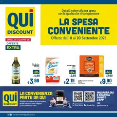Anteprima del volantino Qui Discount volantino valido a partire dal 08/09/2026