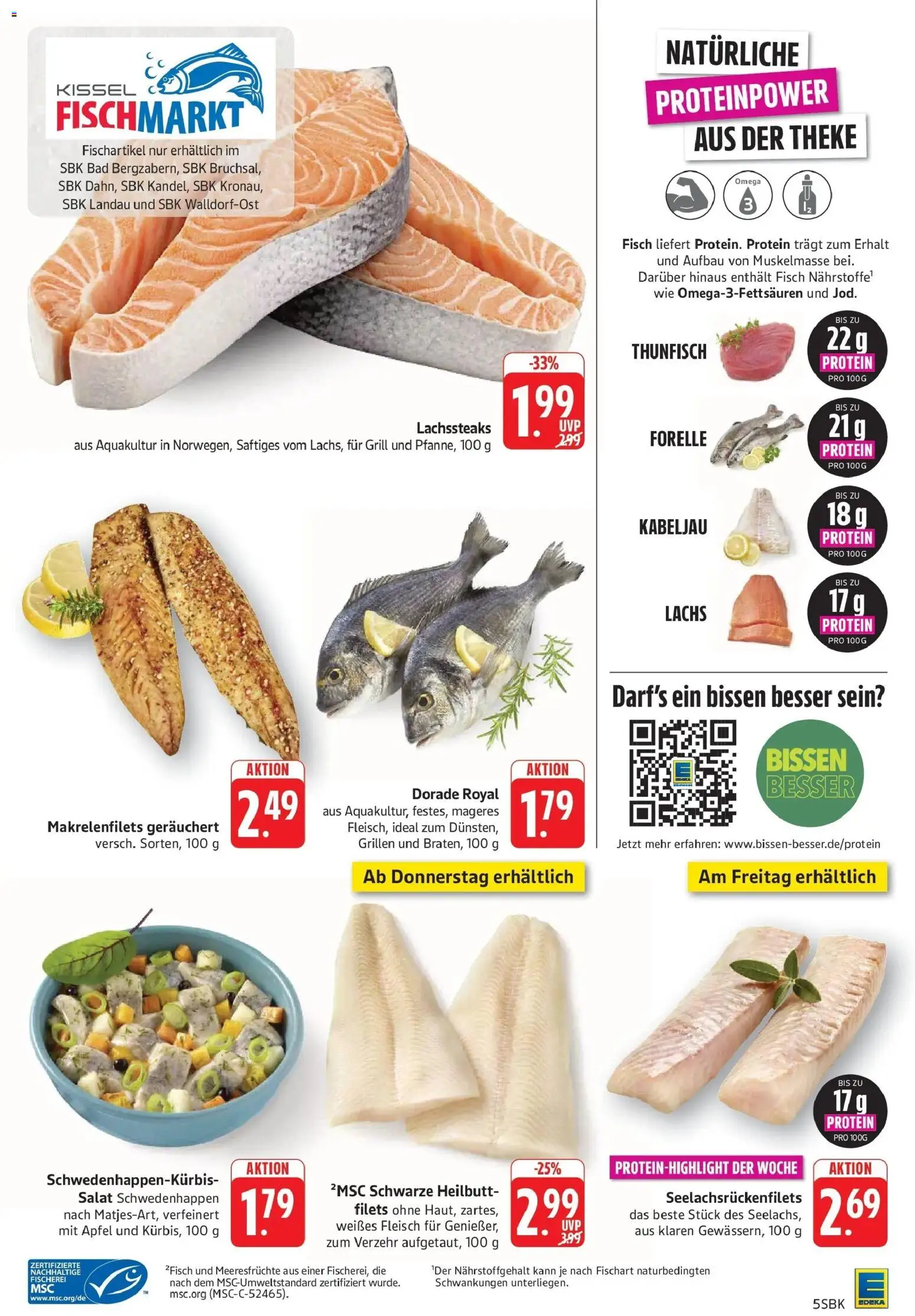 Edeka Prospekt Walldorf (ab 12.10.2026) » Angebote Online | Seite: 5 | Produkte: Dorade, Grill, Äpfel, Lachs