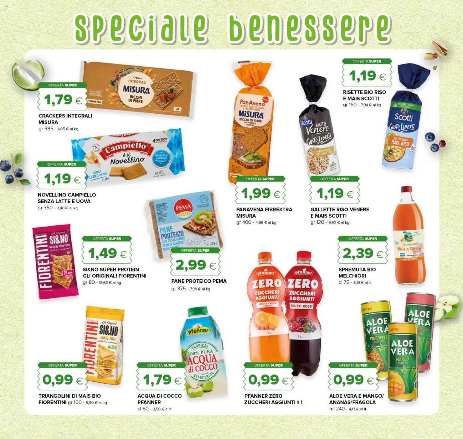 Volantino Oasi del 03/09/2026 | Pagina: 23 | Prodotti: Acqua, Latte, Mango, Gallette