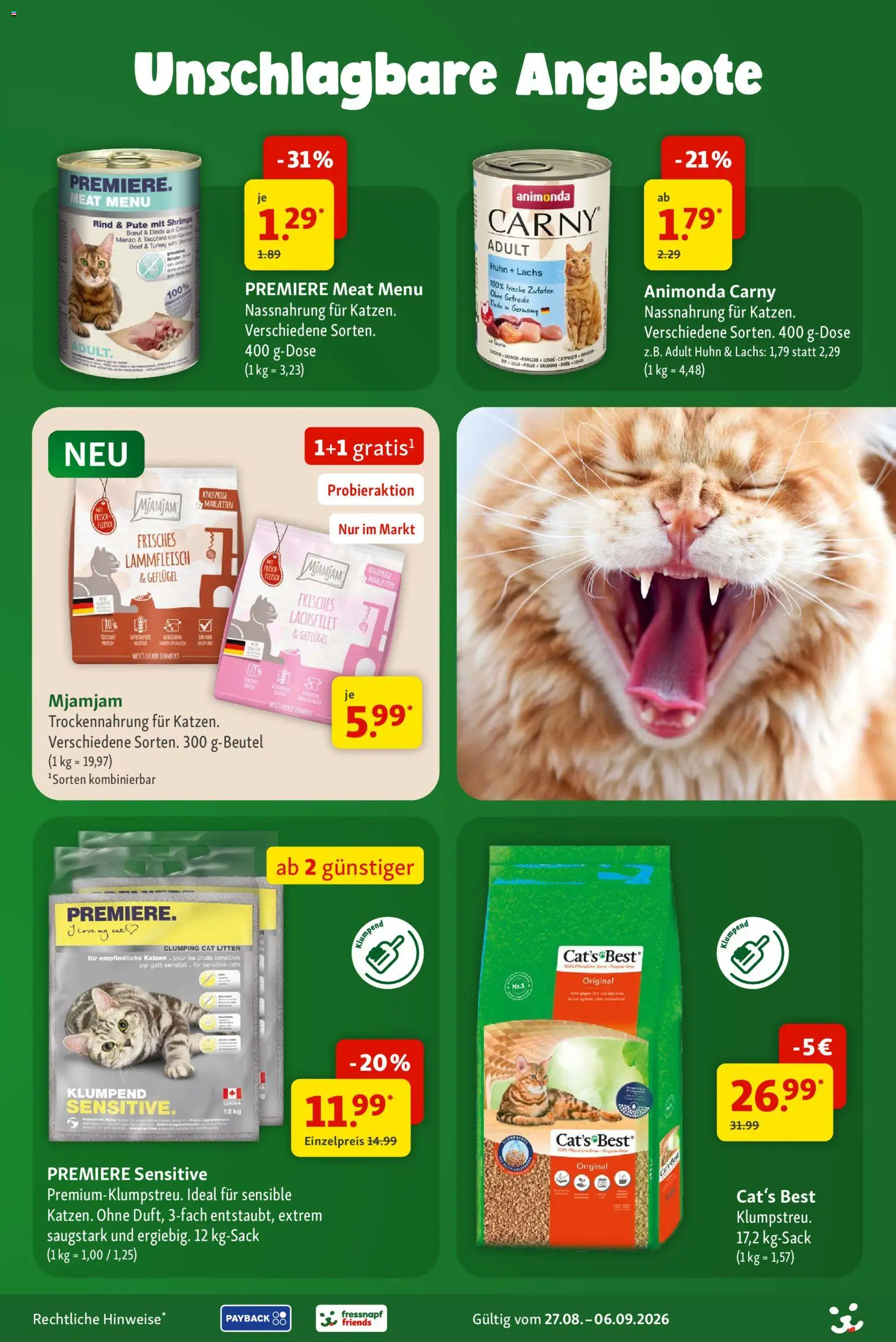 Fressnapf Prospekt – gültig ab 27.08.2026 | Seite: 4 | Produkte: Pute, Lachs, Getreide