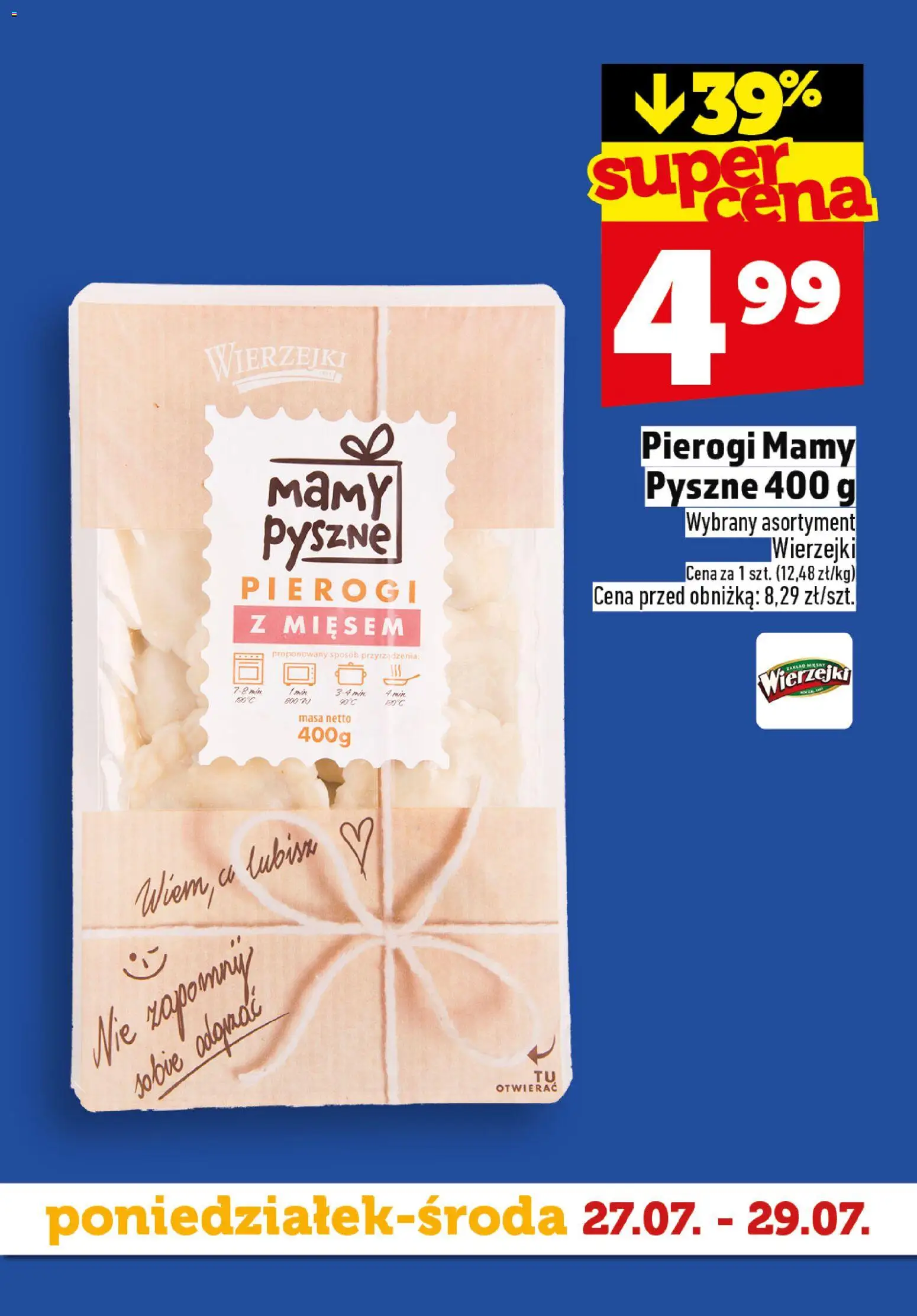 Topaz gazetka - Superstart tygodnia od 27.07.2026 | Strona: 2 | Produkty: Pierogi