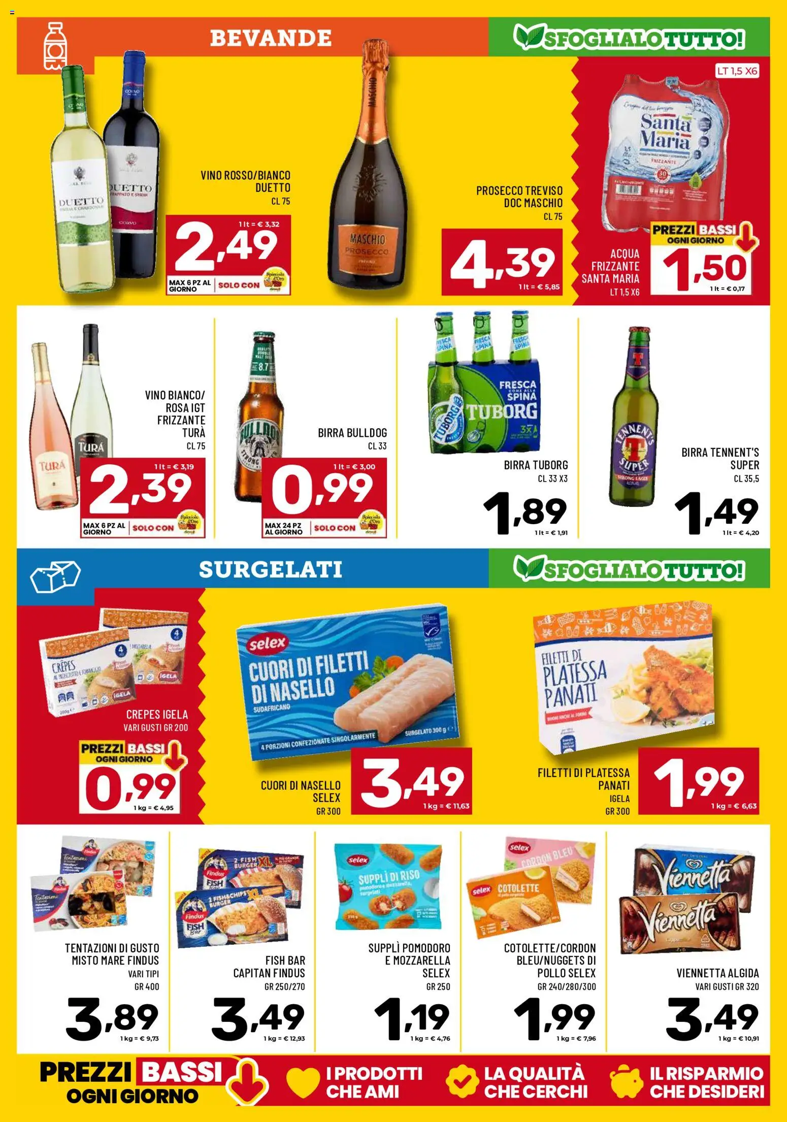 Volantino Il Centesimo del 13/10/2026 | Pagina: 11 | Prodotti: Mozzarella, Pomodoro, Vino, Pesca