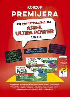 Konzum HR akciós újság - amely érvényes a következő dátumtól: 2026.09.16. | Oldal: 15 | Termékek: Ariel