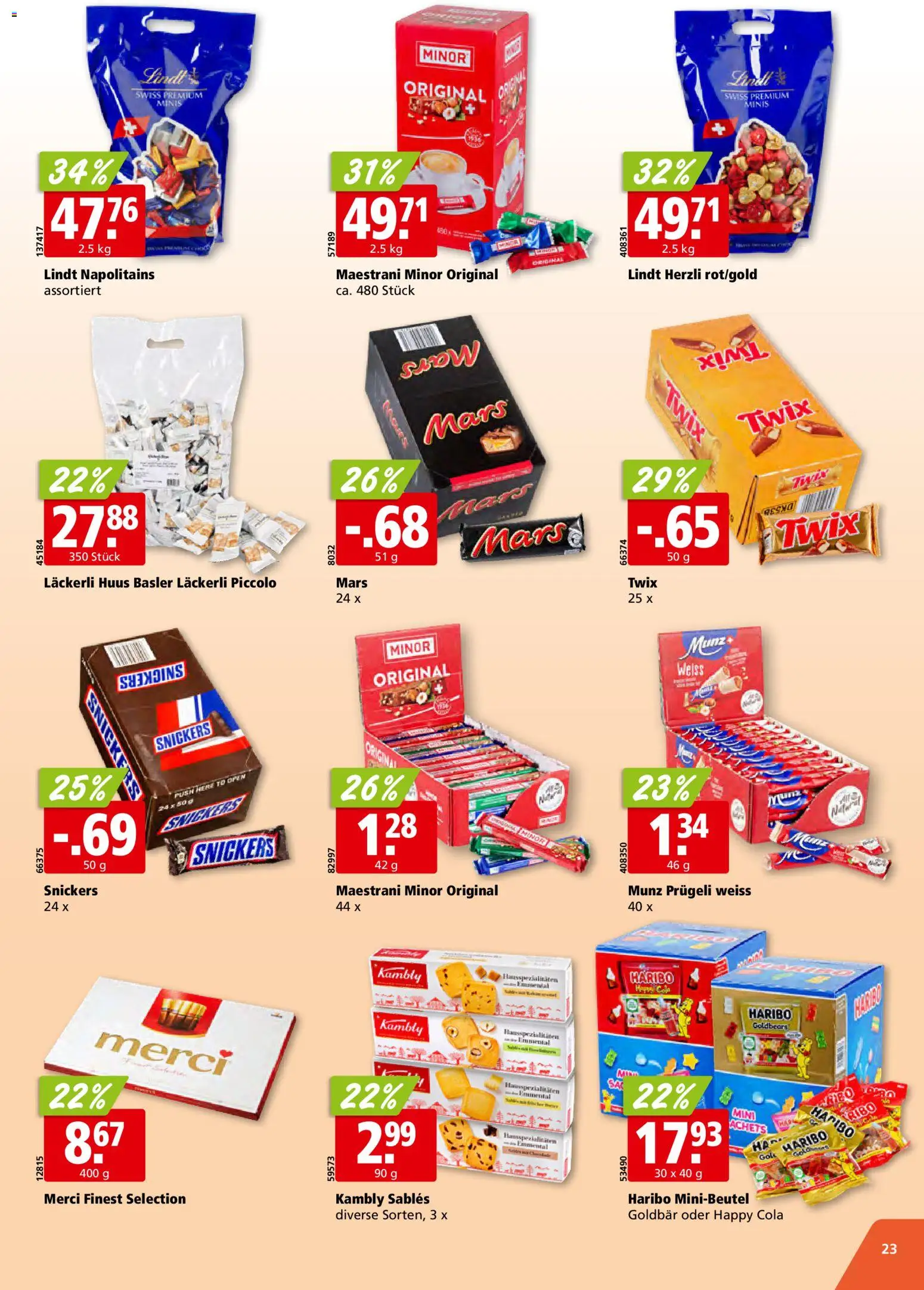 Aligro aktionen – gültig ab 26.10.2026 | Seite: 23 | Produkte: Snickers, Mars, Twix