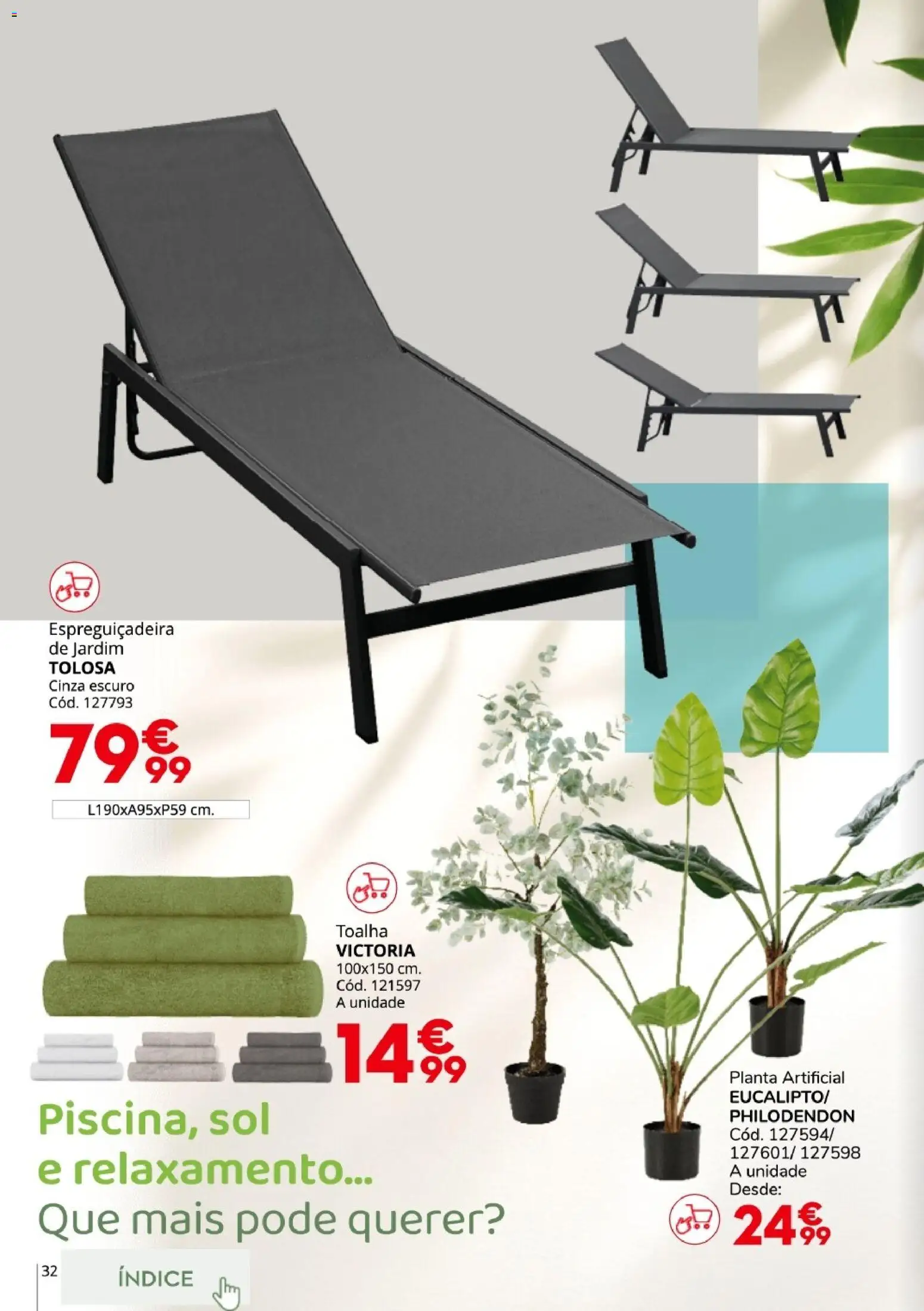 Conforama Jardim │ válido de 19.03.2026 | Página: 32 | Produtos: Espreguiçadeira