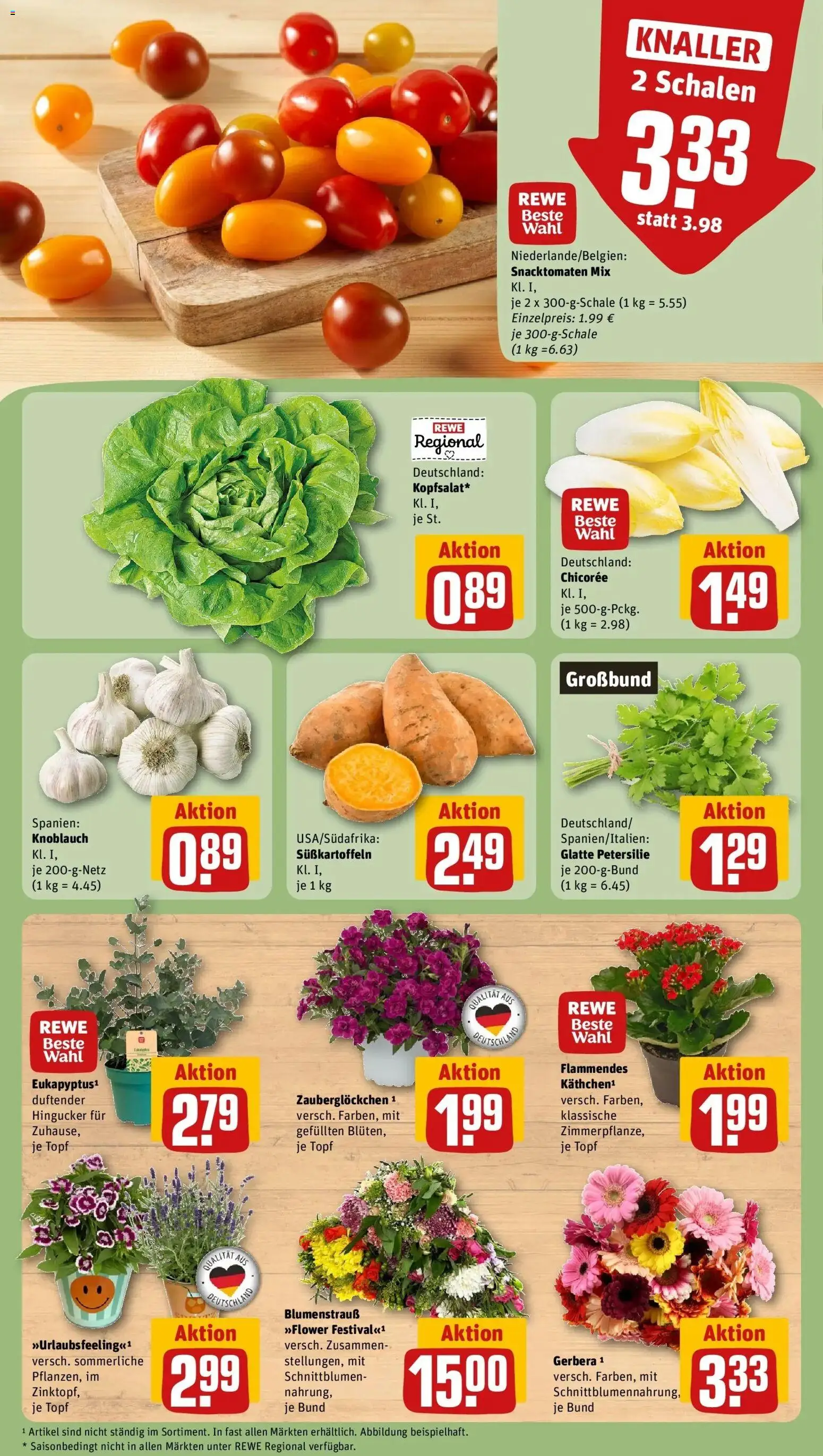 Rewe Prospekt Hattersheim / Okriftel – gültig ab 08.06.2026 | Seite: 9 | Produkte: Knoblauch, Petersilie
