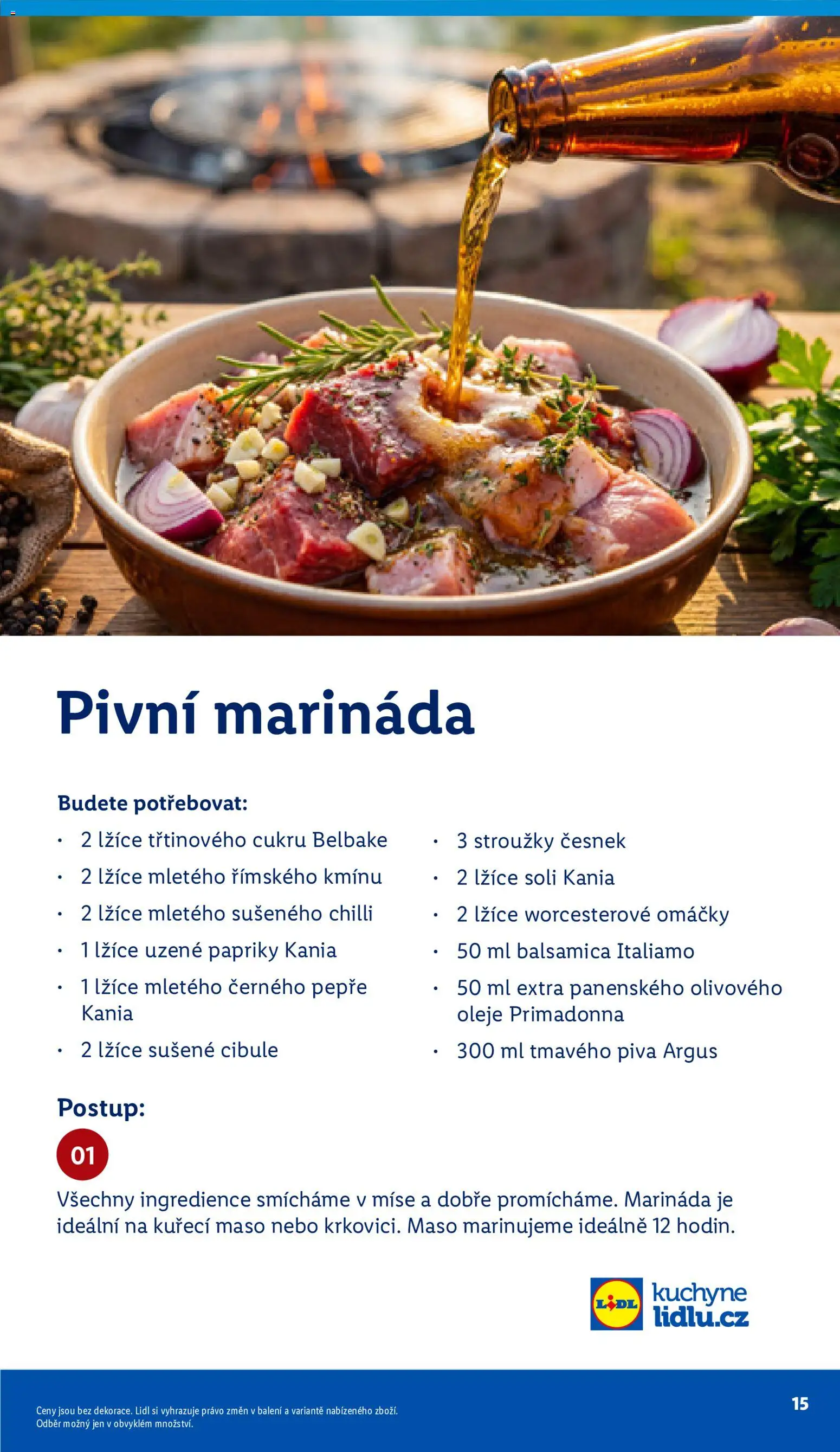 Lidl leták - Vše pro skvělé grilování od 05.05.2026 | Strana: 15 | Produkty: Oleje, Argus, Maso, Cibule