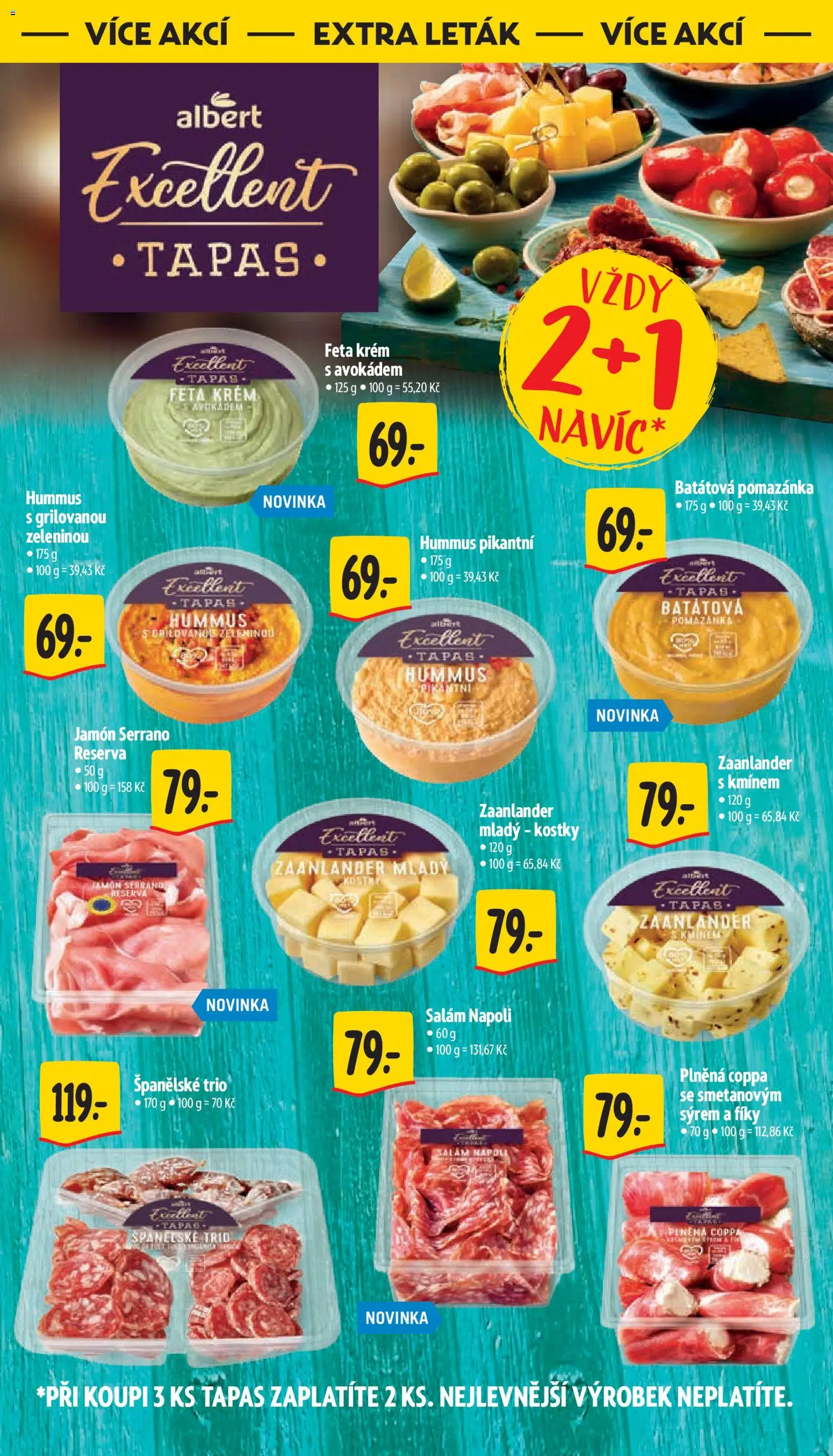 Albert leták - Supermarket  Bohnice od 28.10.2026 | Strana: 38 | Produkty: Hummus, Jamón Serrano, Pomazánka, Feta