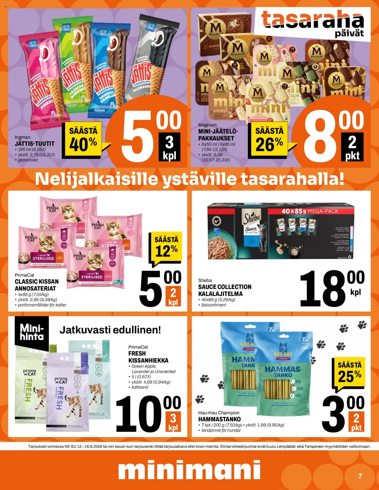 Minimani tarjoukset – voimassa 12/08/2026 alkaen | Sivu: 7