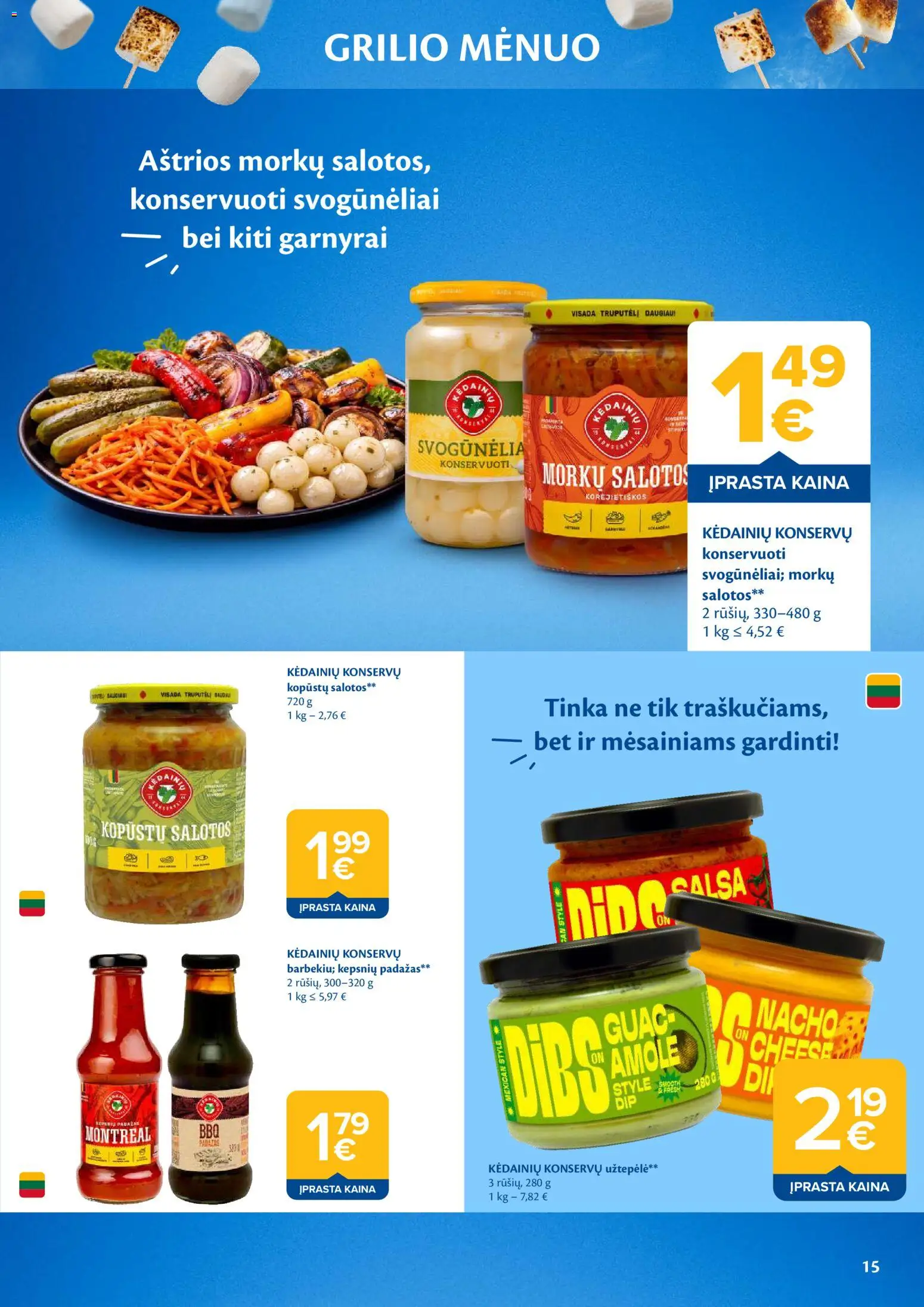 MAXIMA akcijos nuo 05.05.2026 | Puslapis: 15 | Prekių: Salotos, Užtepėlė, Padažas