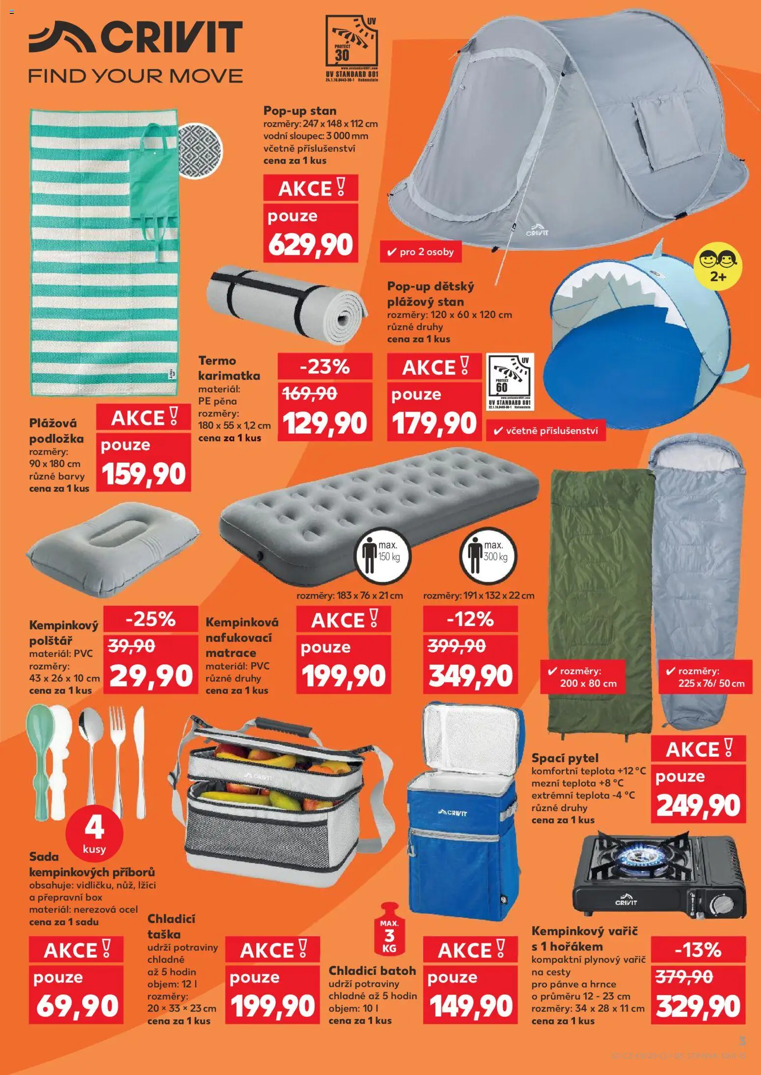 Kaufland leták - Kolín od 13.05.2026 | Strana: 3 | Produkty: Box, Hrnce, Nafukovací matrace, Vařič