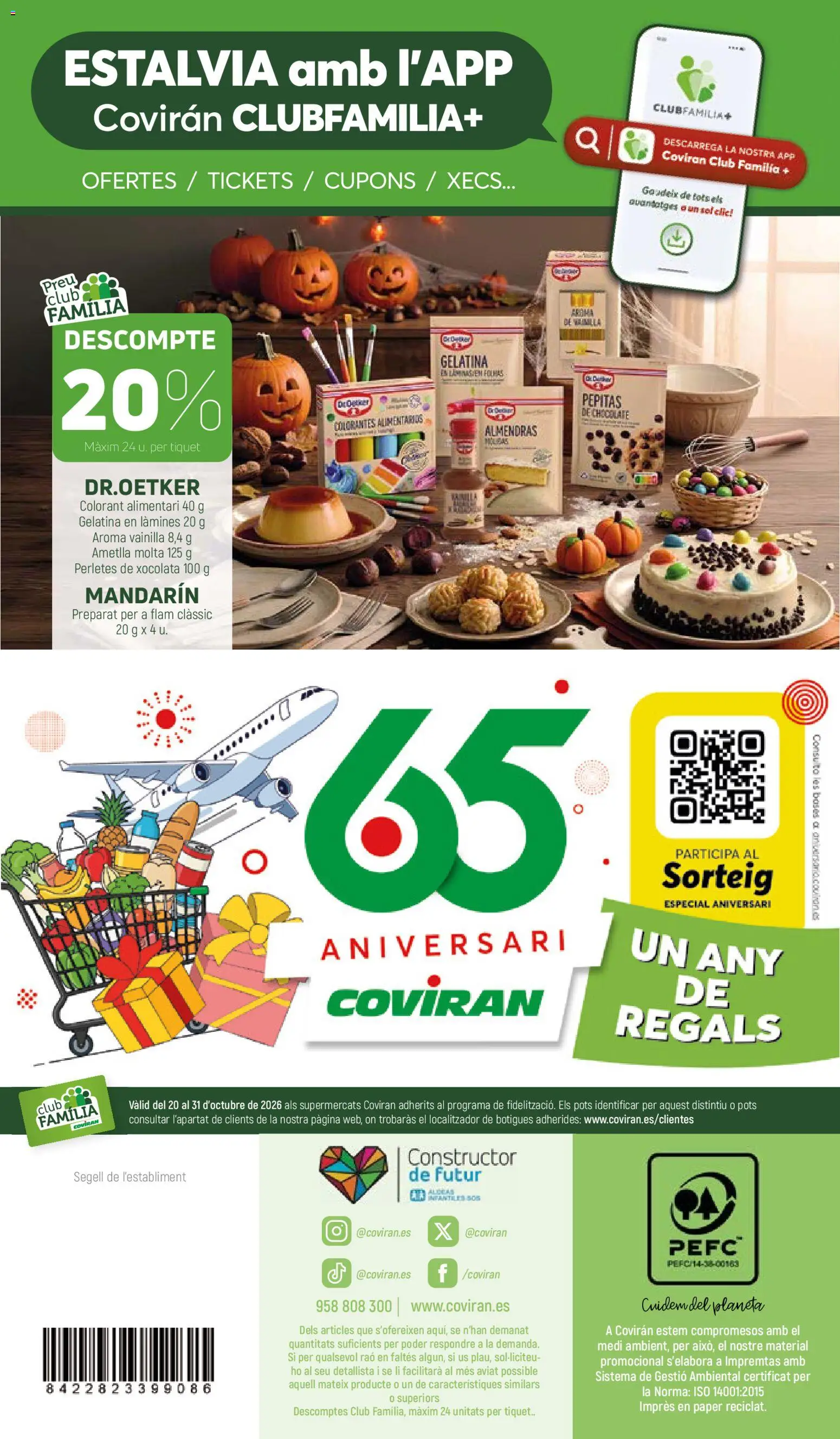 Coviran Ofertas │ válido desde el 20/10/2026 | Página: 16 | Productos: Gelatina, Chocolate, Vainilla, Almendras