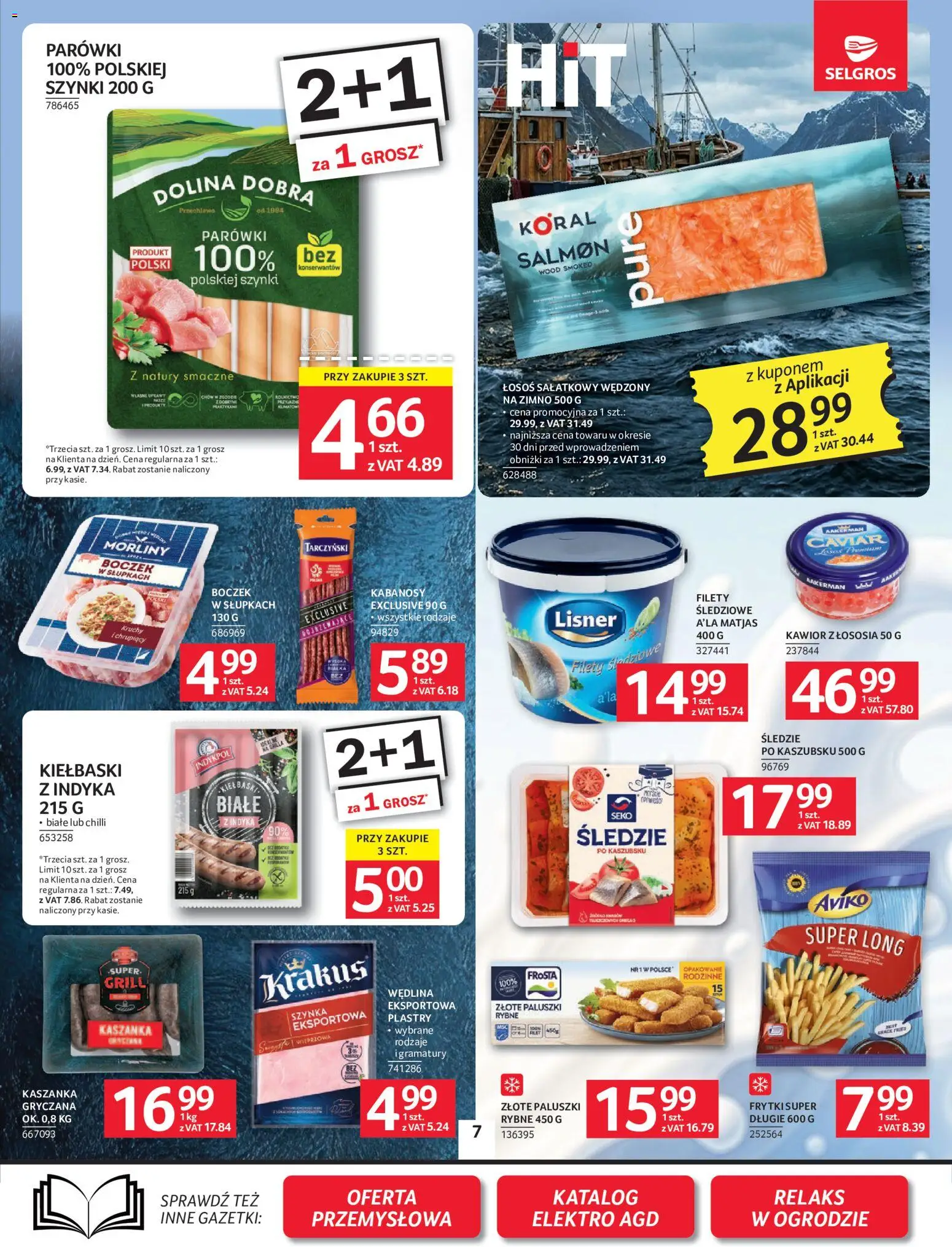 Selgros cash&carry gazetka od 07.05.2026 | Strona: 7 | Produkty: Grill, Kabanosy, Szynka, Paluszki